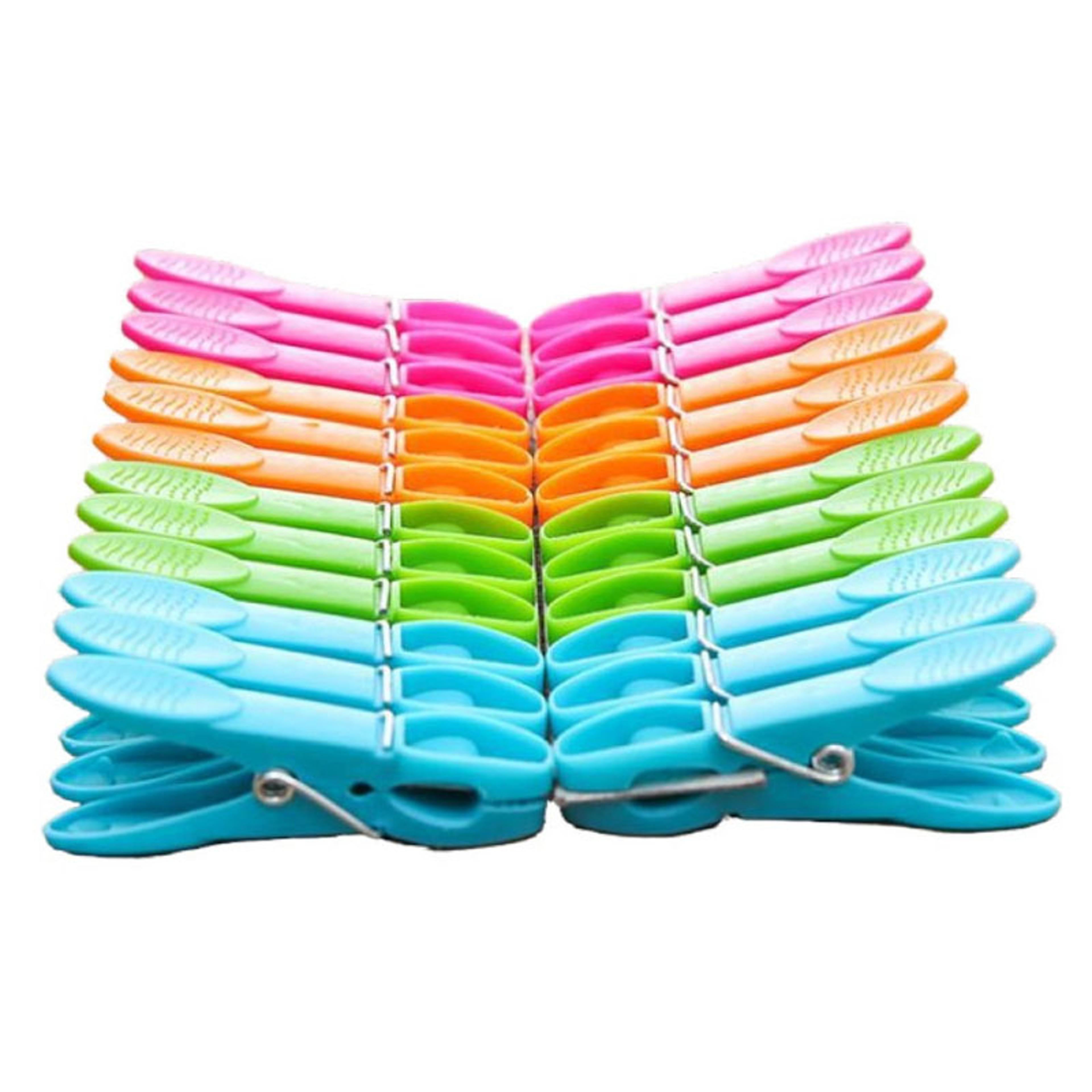 Premium Laundry Clothespins  Clothes Drying Clips Set Durable Plastic Clothes Pegs For Towels Socks 0