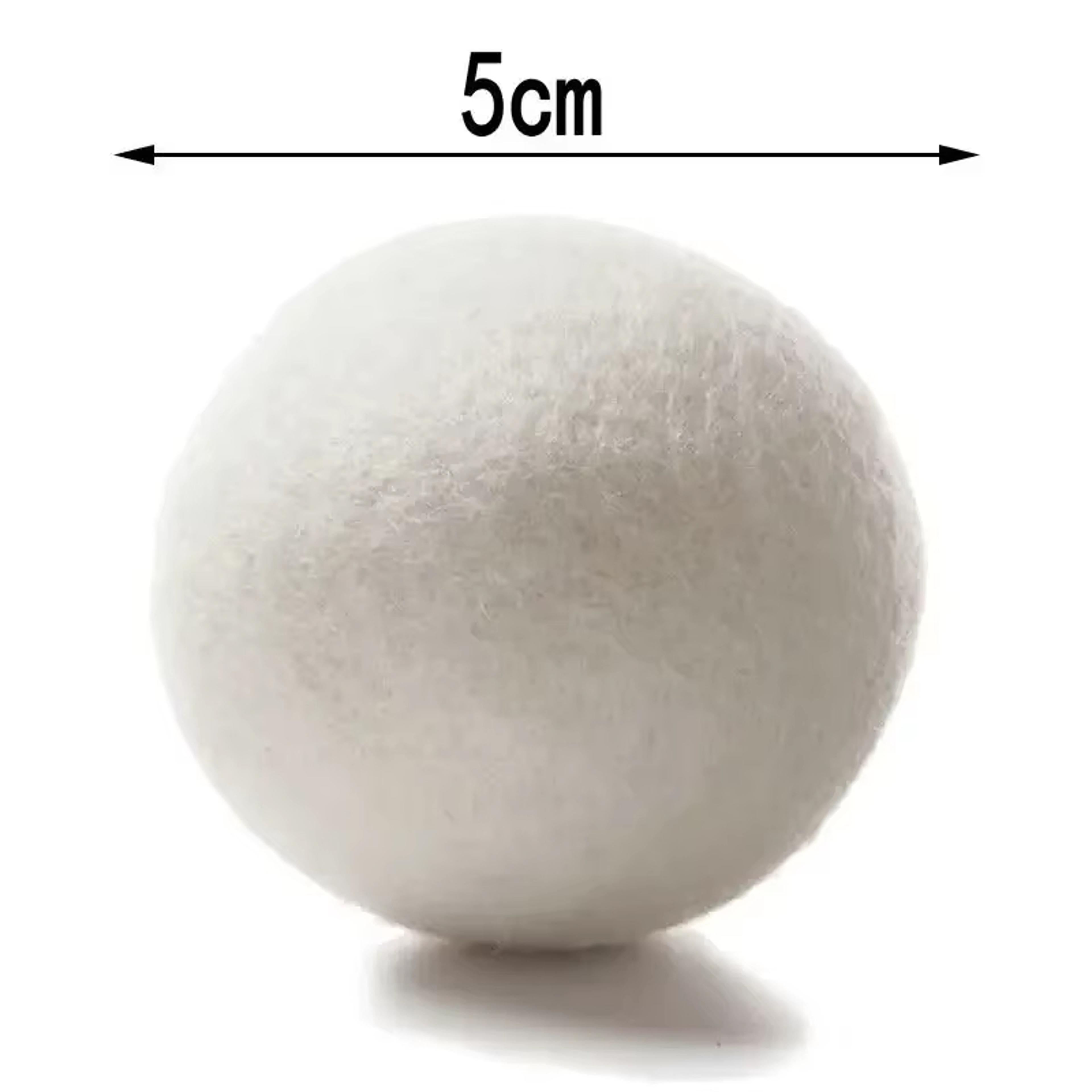 EcoClean Reusable Wool Dryer Balls Set Natural Fabric Softener  Eco Friendly Laundry Dryer Balls 4