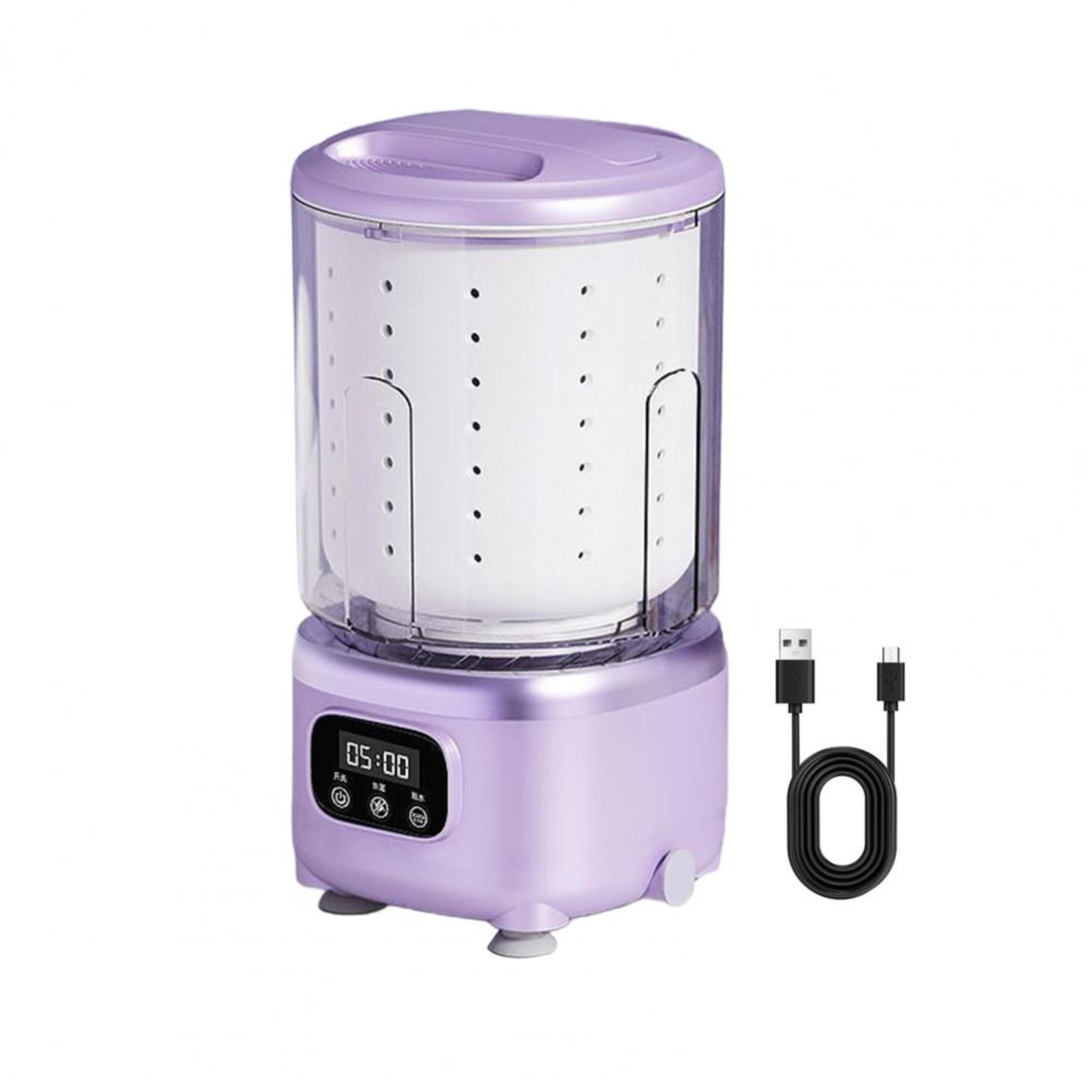 Rechargeable Mini Portable Washing Machine Travel Laundry Cup For Underwear Socks  Delicates 7