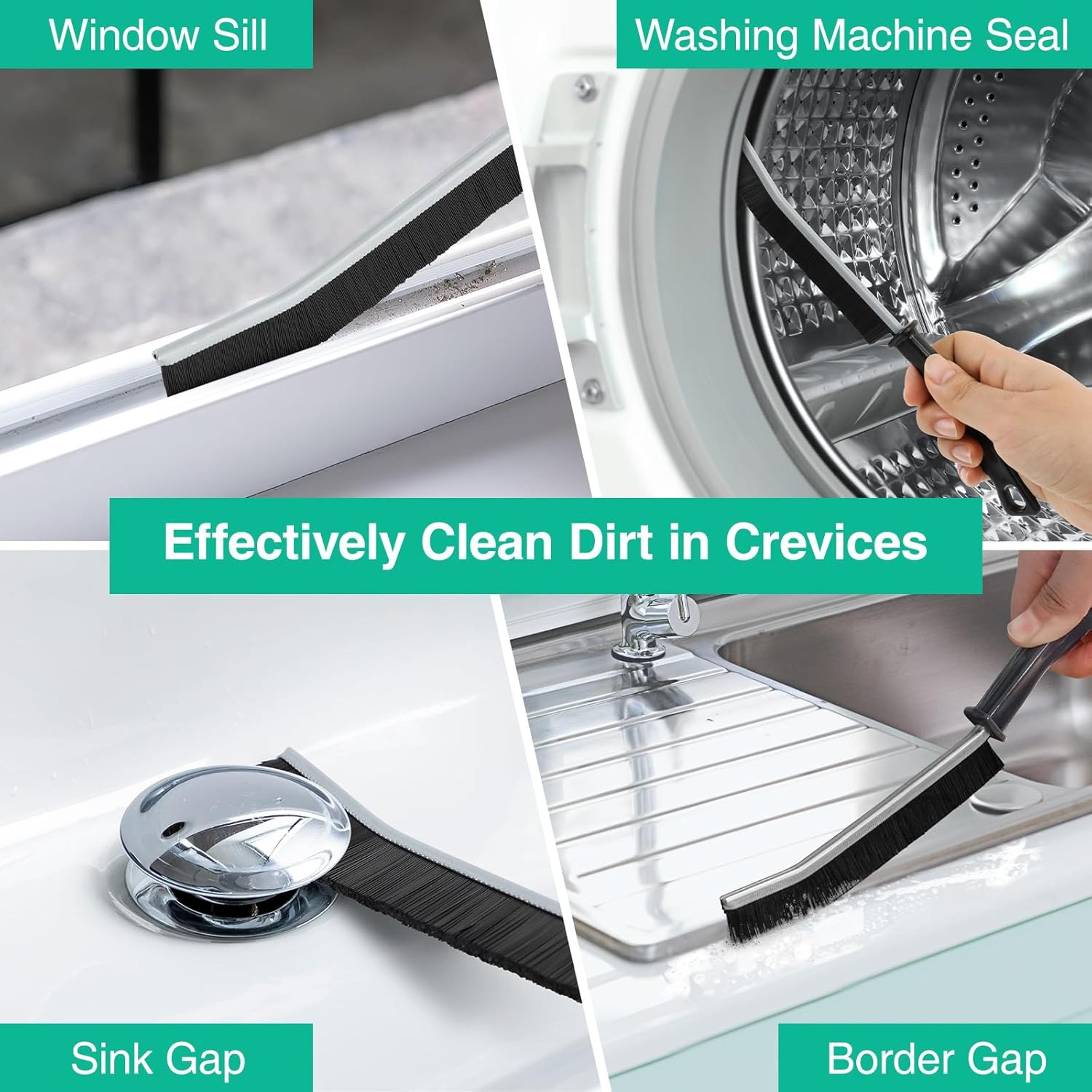 DeepReach Crevice Cleaning Brush Set For Tile Gaps Window Tracks  Bathroom Corners 3