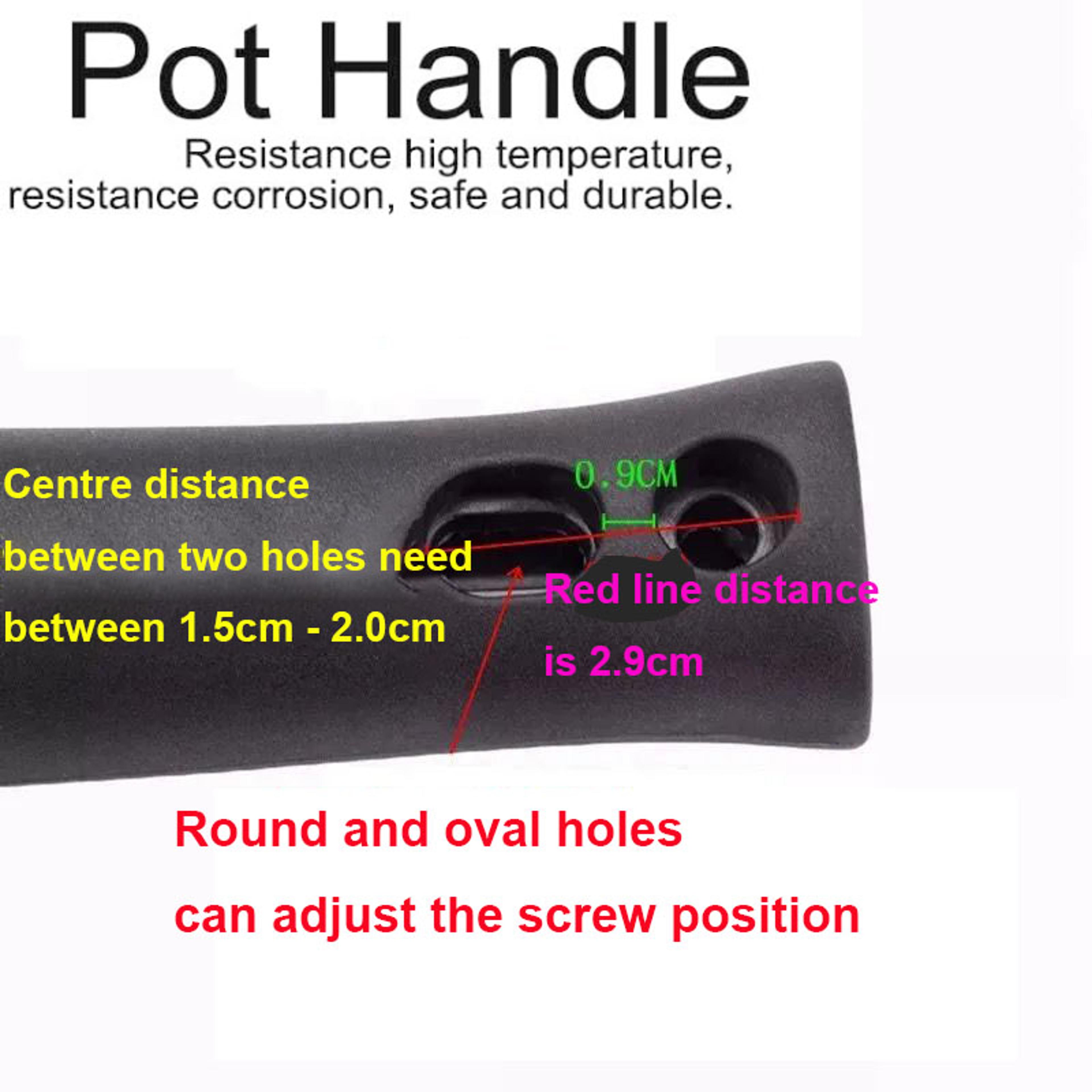 Universal Pot Handle Replacement Scald Proof Bakelite Cookware Handle Grip 2