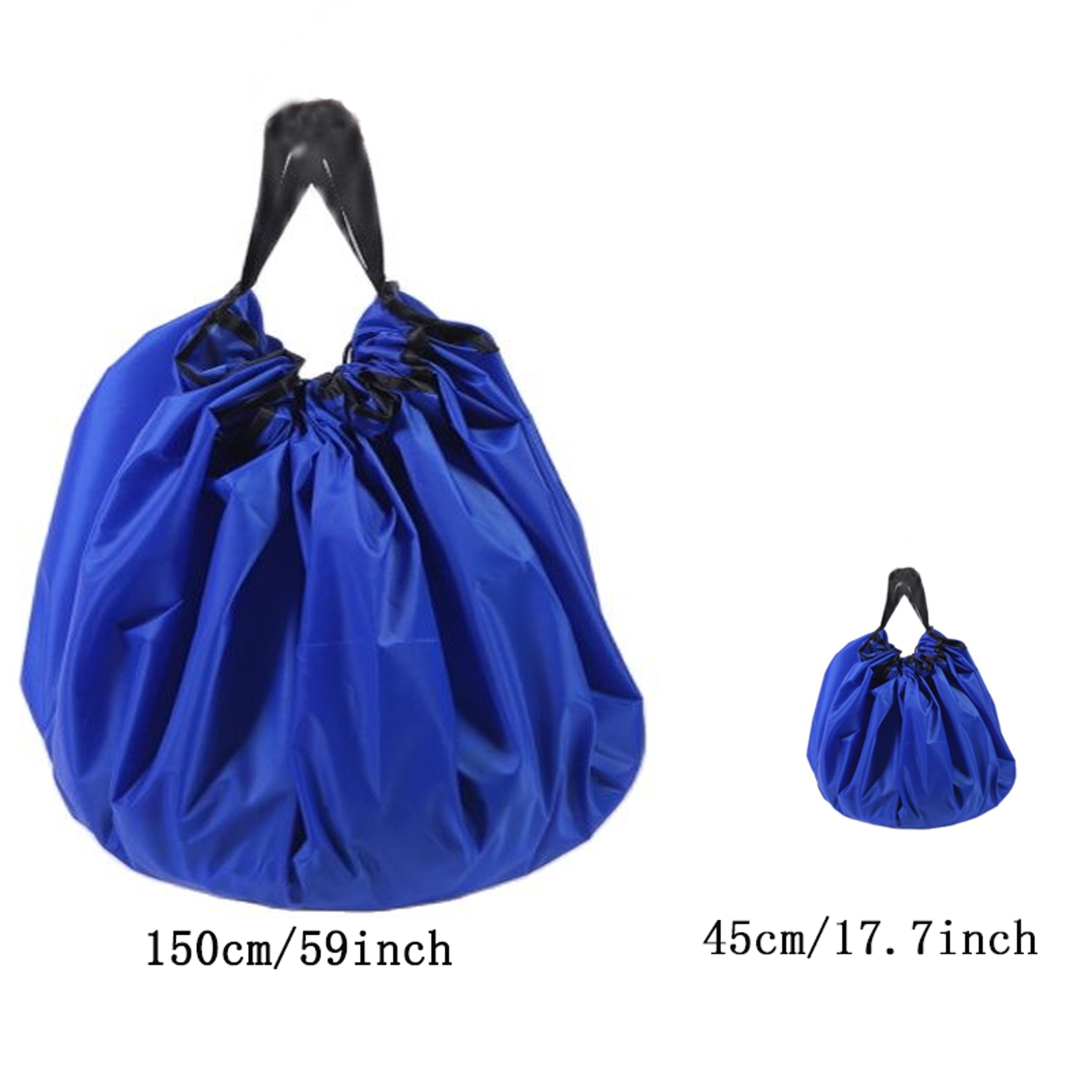 Kids Toy Storage Bag  Play Mat Portable Drawstring Building Block Organizer 3