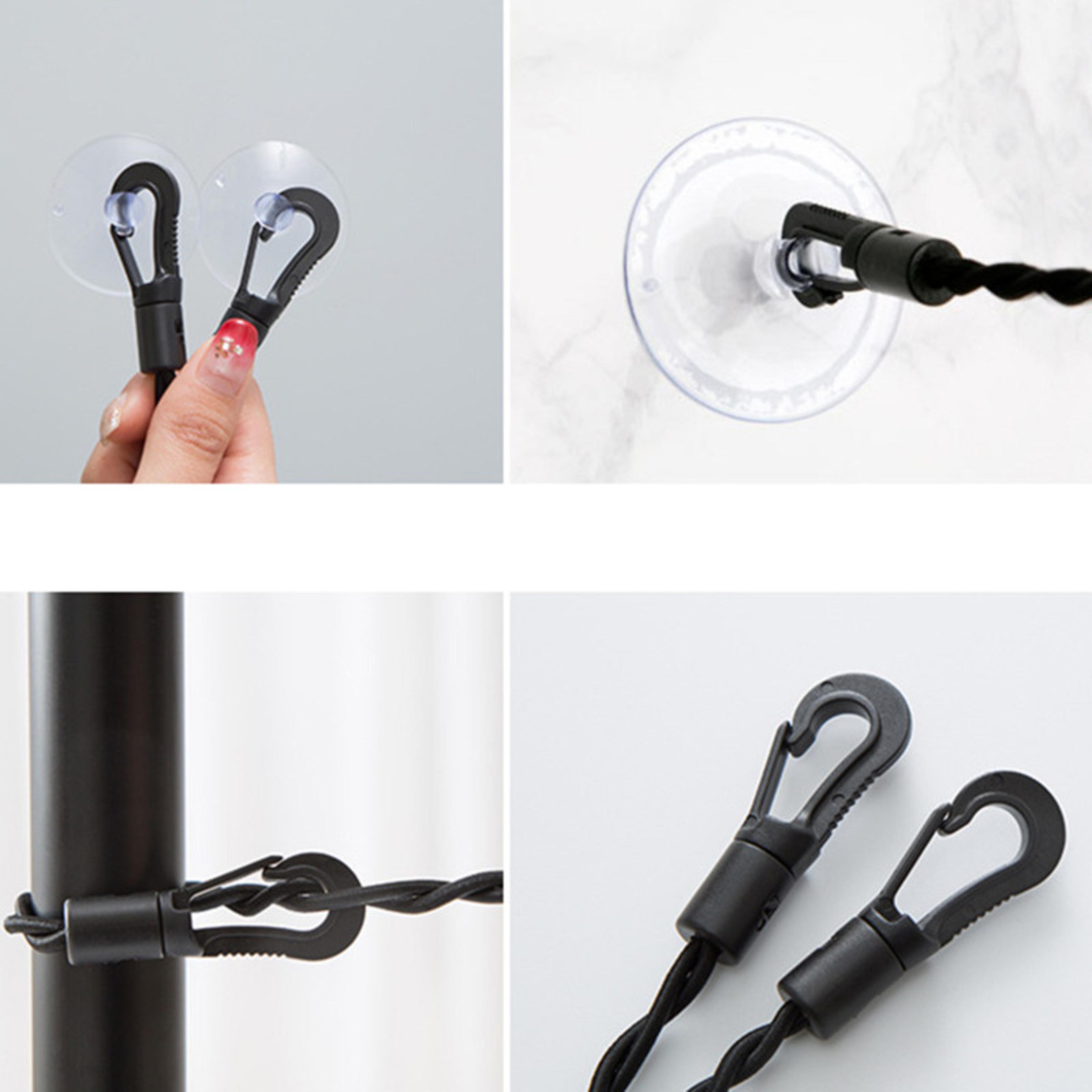 Portable Travel Clothesline With Suction Cups  Elastic Drying Rope 4