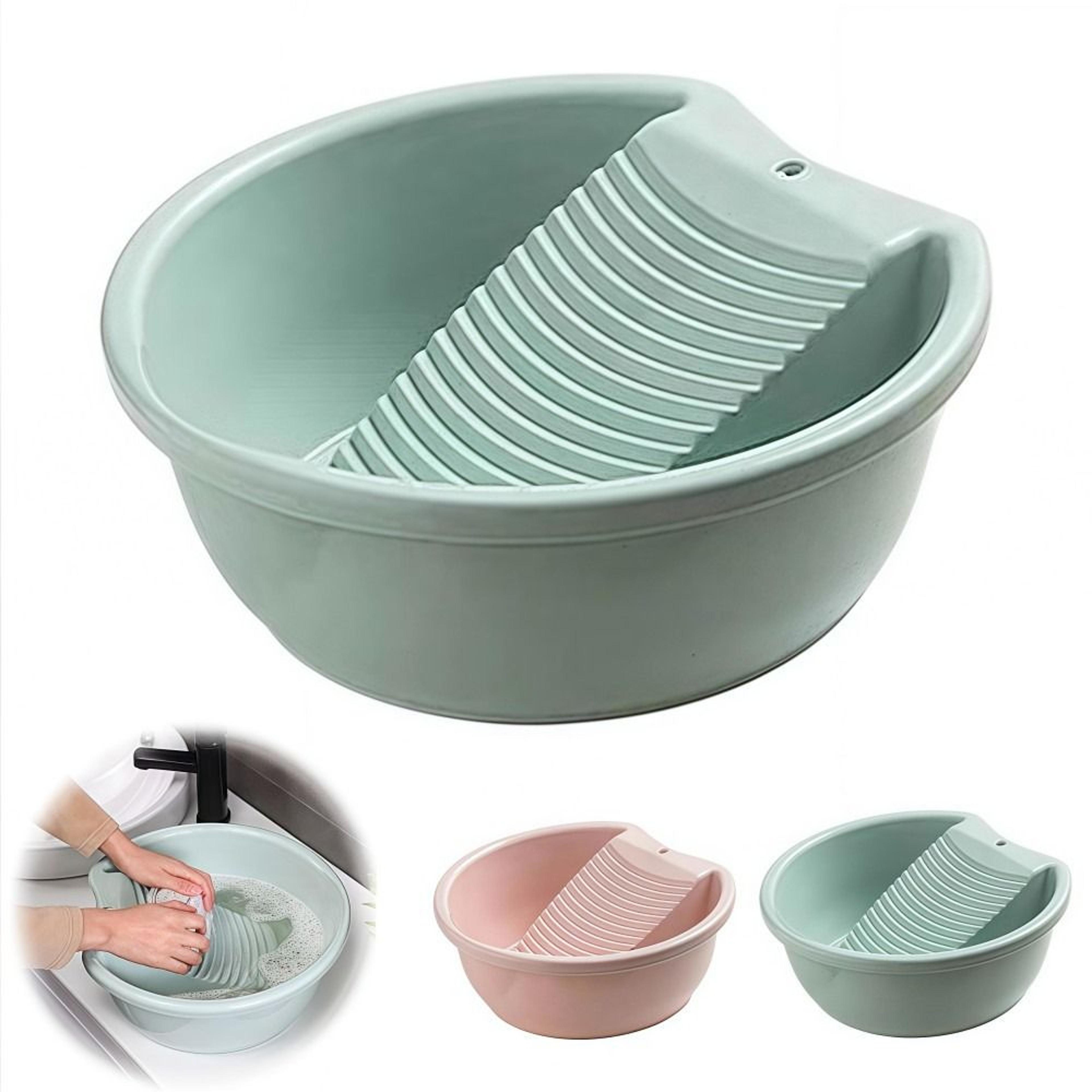 Ultimate Washboard Basin Laundry Tub Durable Hand Wash Plastic Wash Basin With Non Slip Scrub Surfa 1