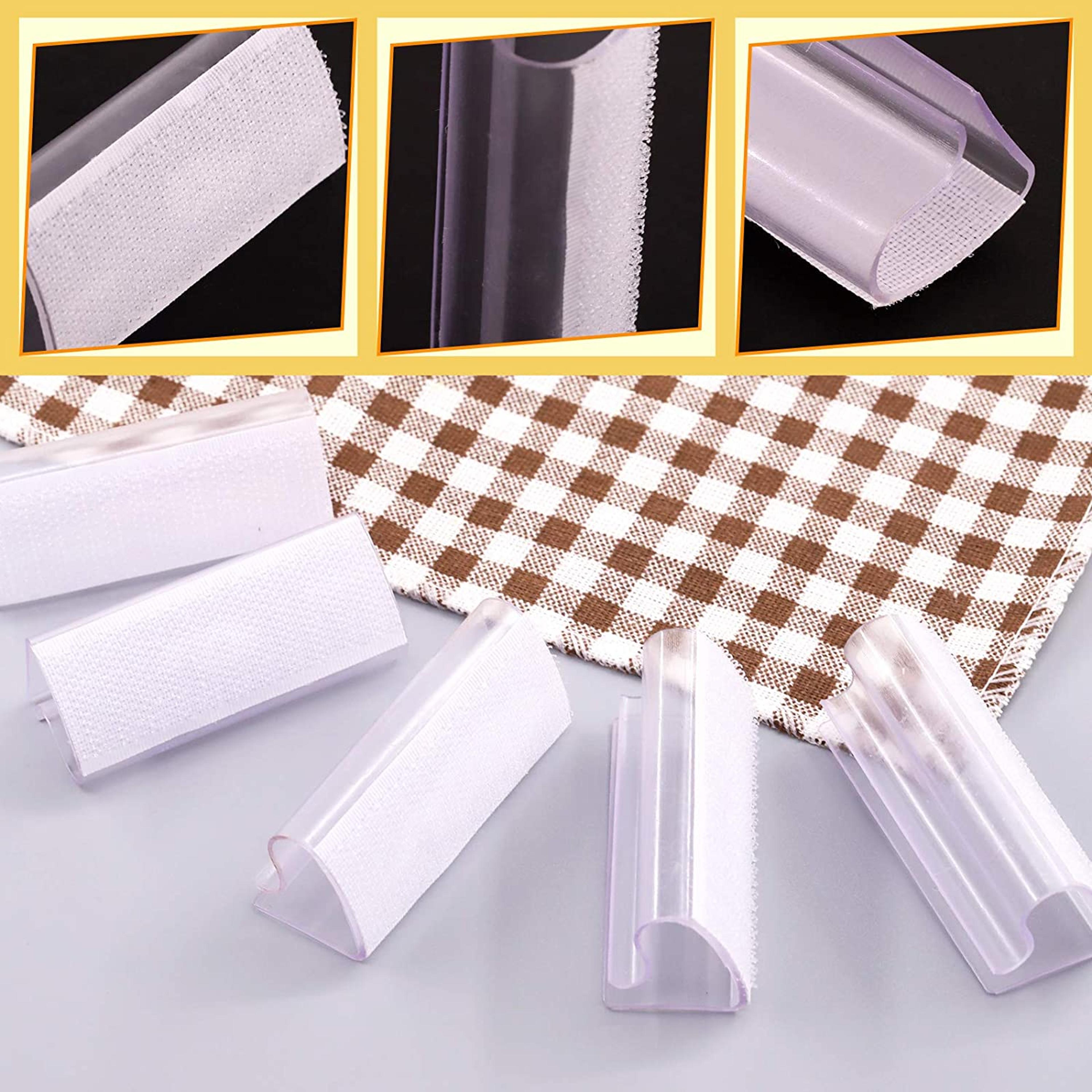 Premium Table Skirting Clips Clear Tablecloth Clips  Table Edge Clips For Outdoor  Indoor Events 2