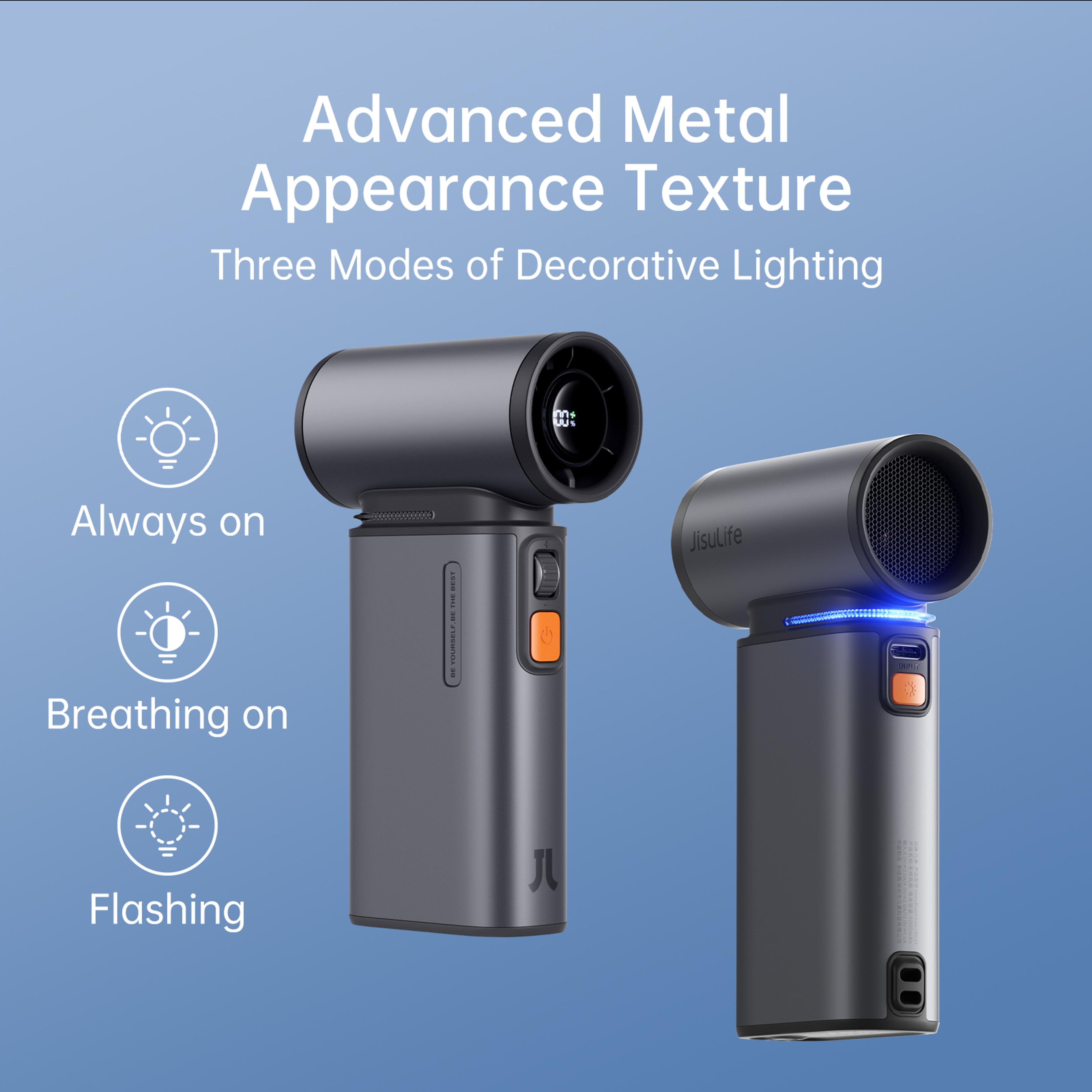 Portable Turbo Fan Speed Handheld Fan With Battery  LED Display 3