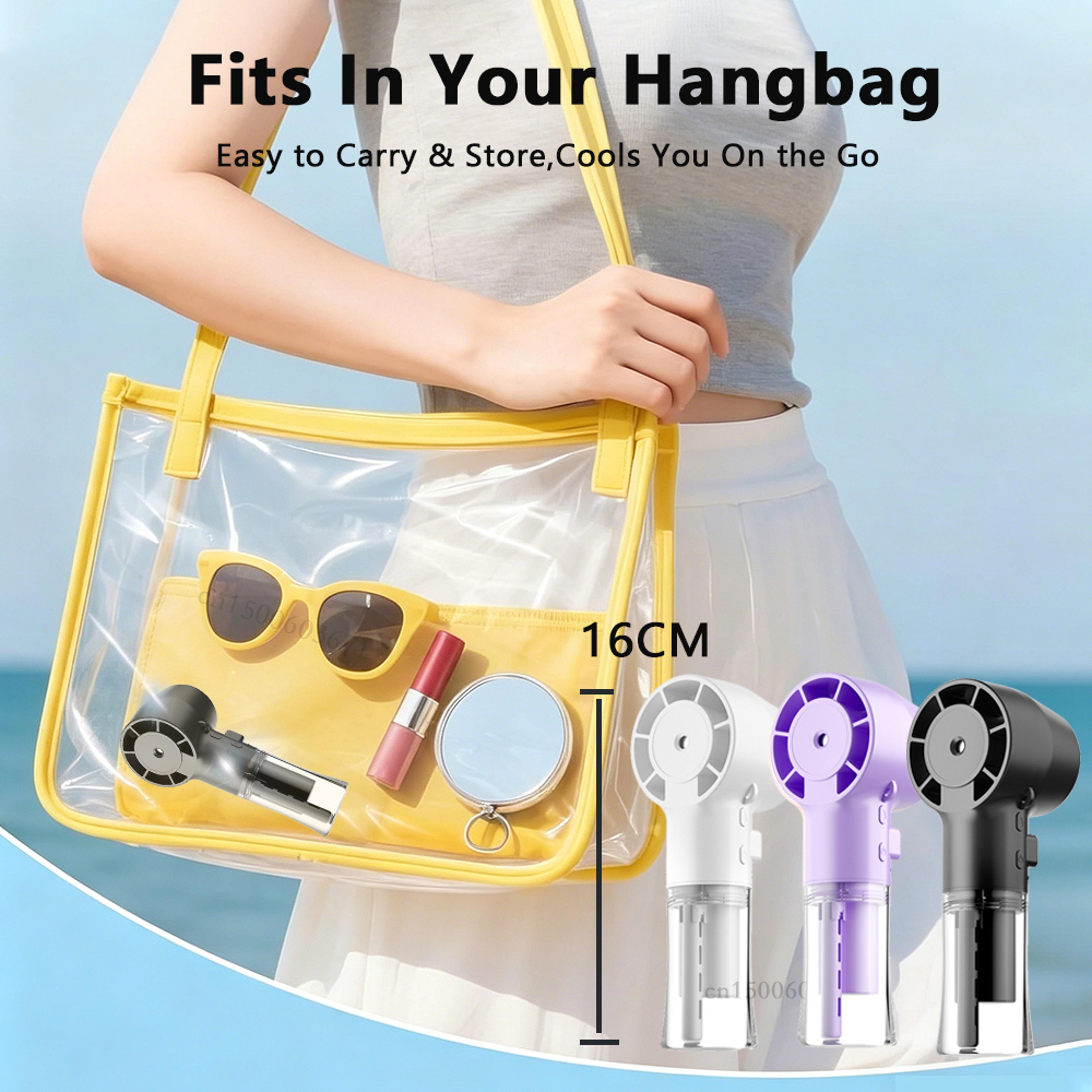 Portable Misting Fan USB Rechargeable Handheld Mini Fan With Cooling Spray 5