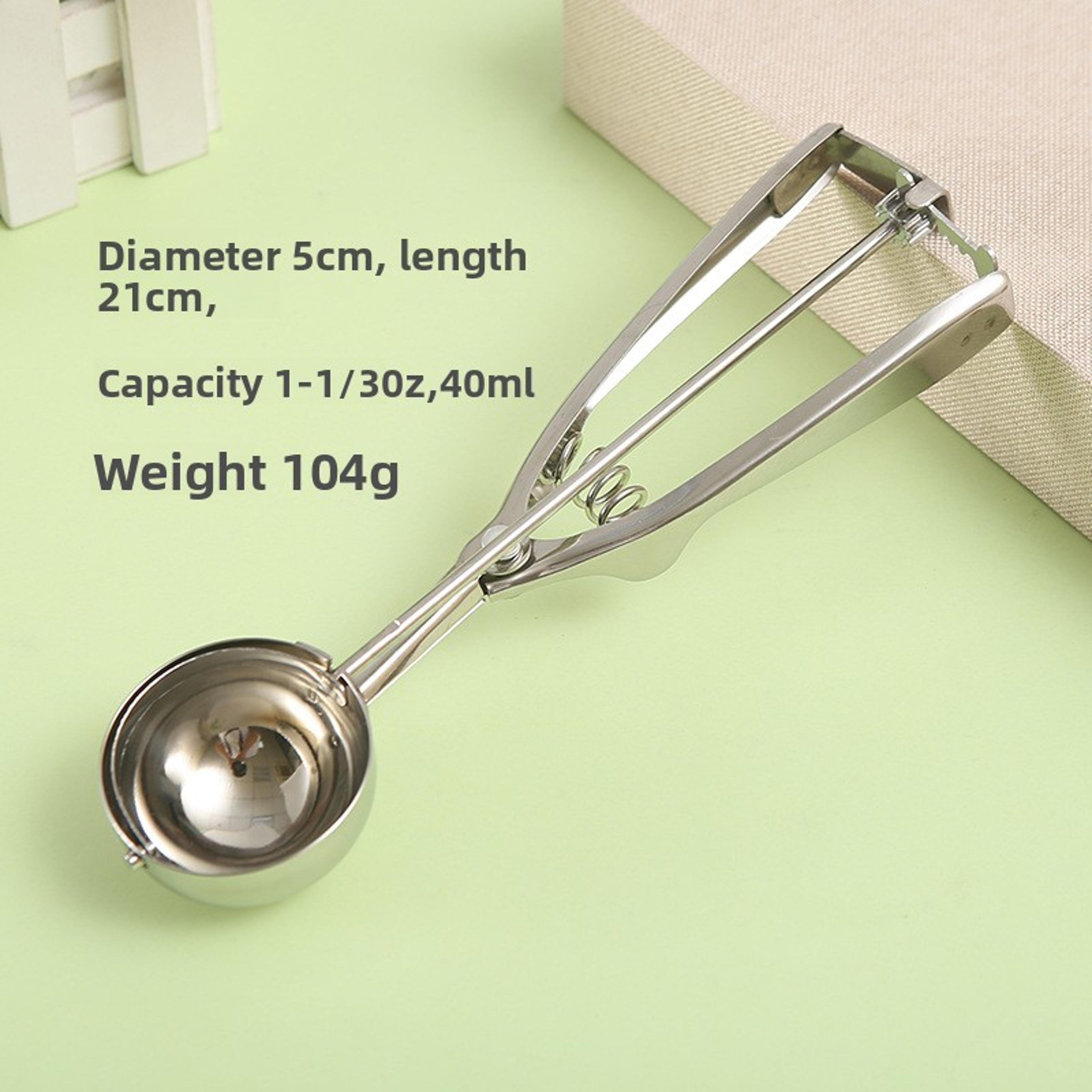 Premium Stainless Steel Ice Cream Scoop Set With Spring Release Handle 7