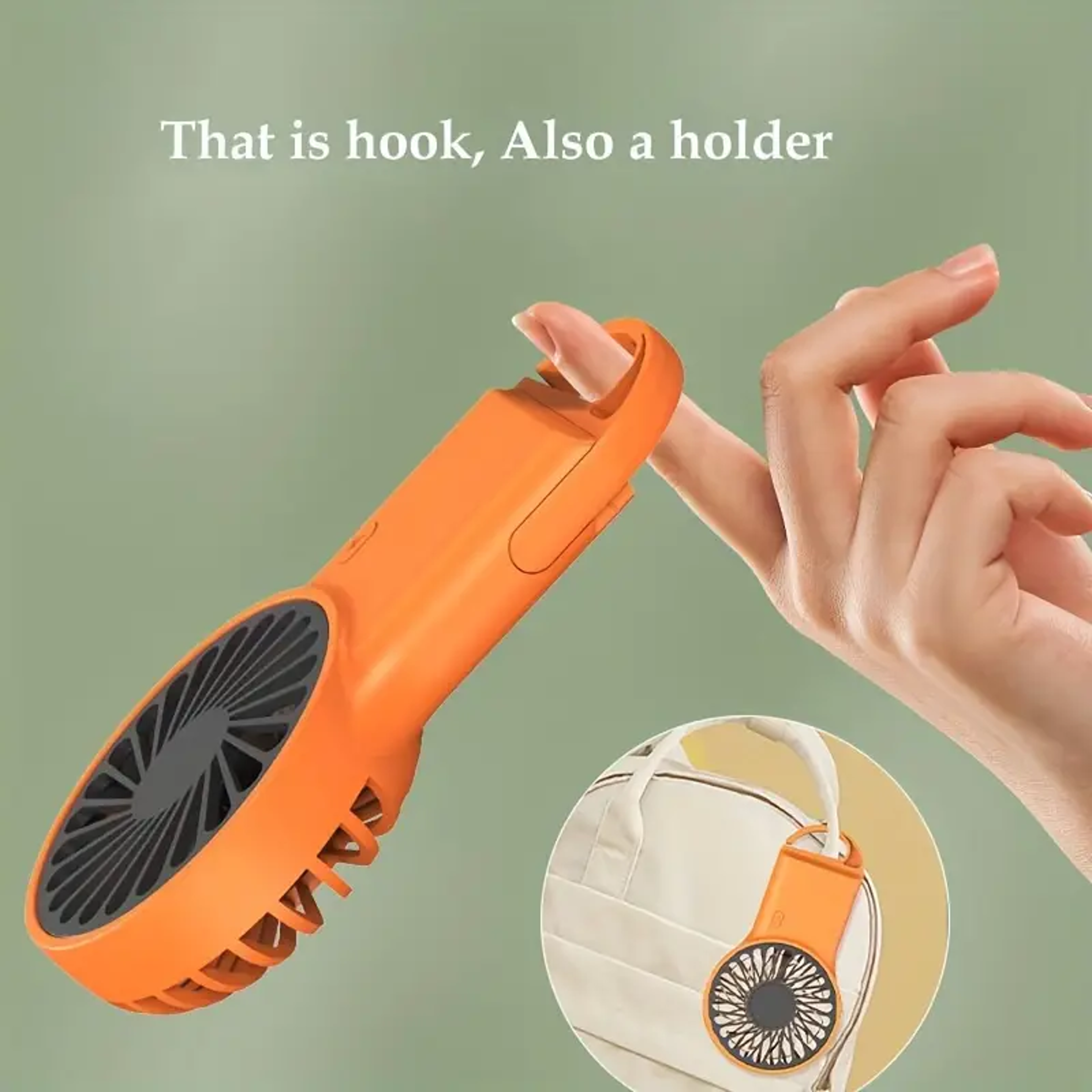 Portable Mini Fan USB Rechargeable Handheld  Foldable Desk Fan 1