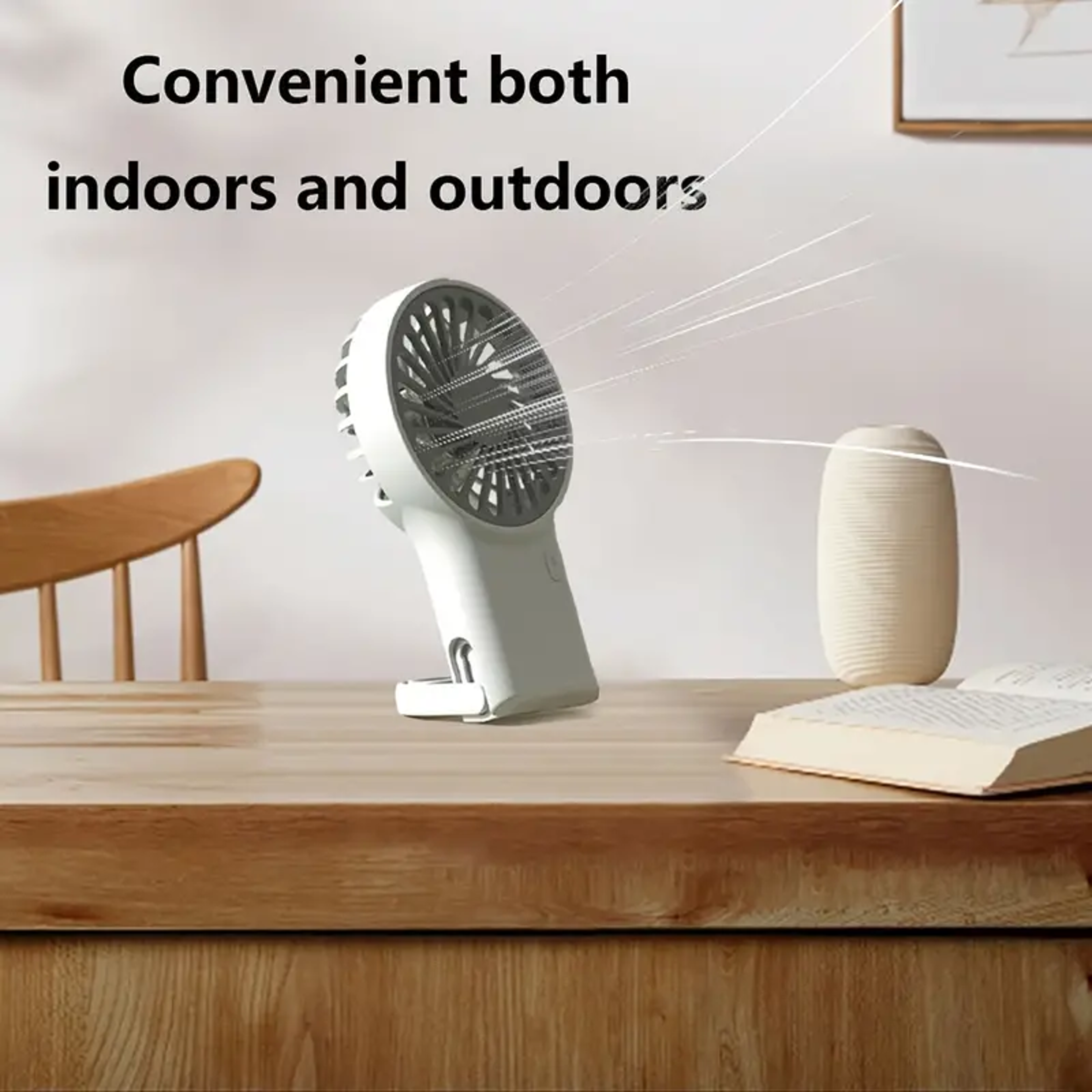 Portable Mini Fan USB Rechargeable Handheld  Foldable Desk Fan 2