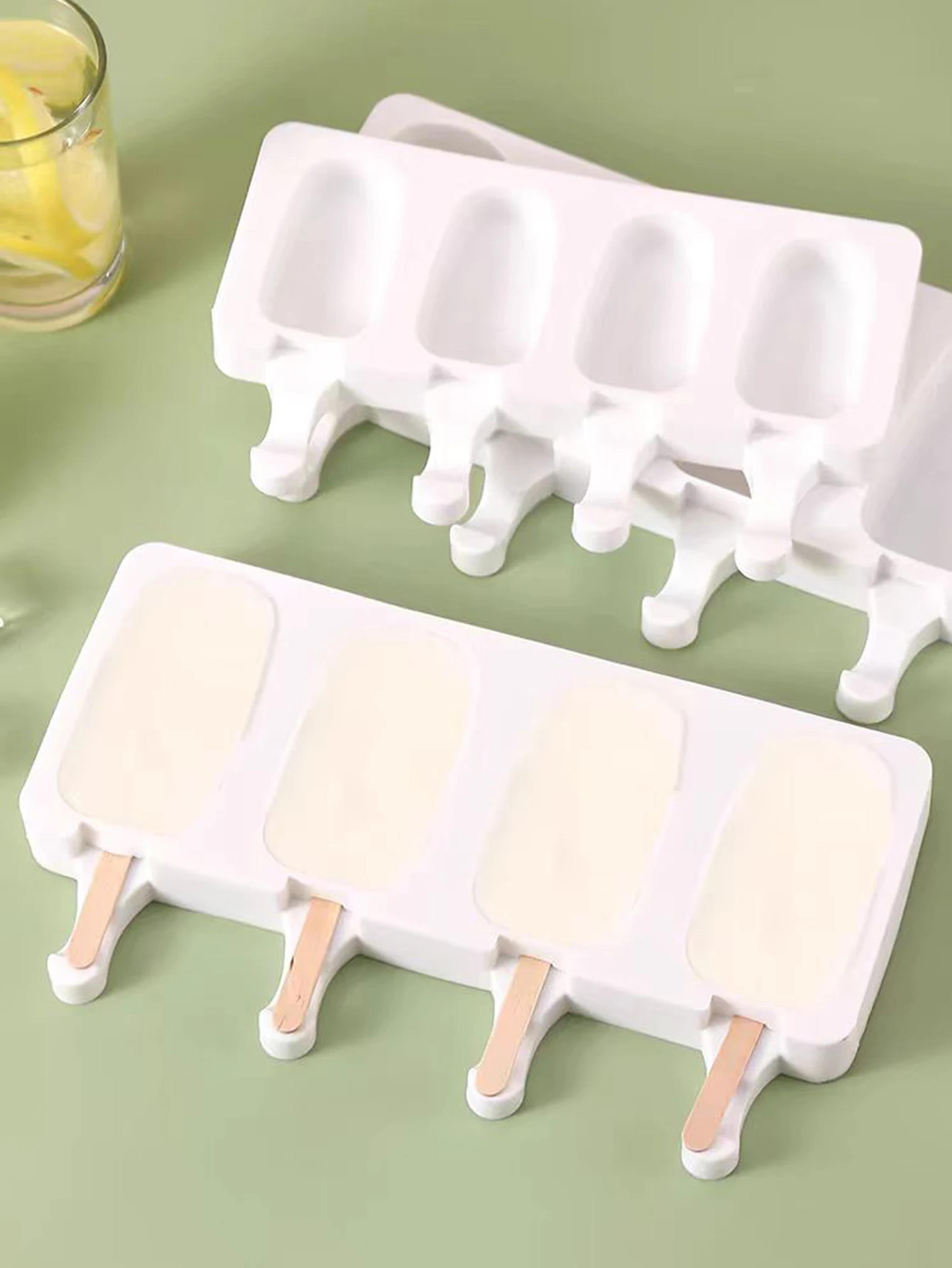 FreshFruit Silicone Popsicle Mold Set Reusable Ice Cream Maker  Fruit Juice Freezer Tray 3