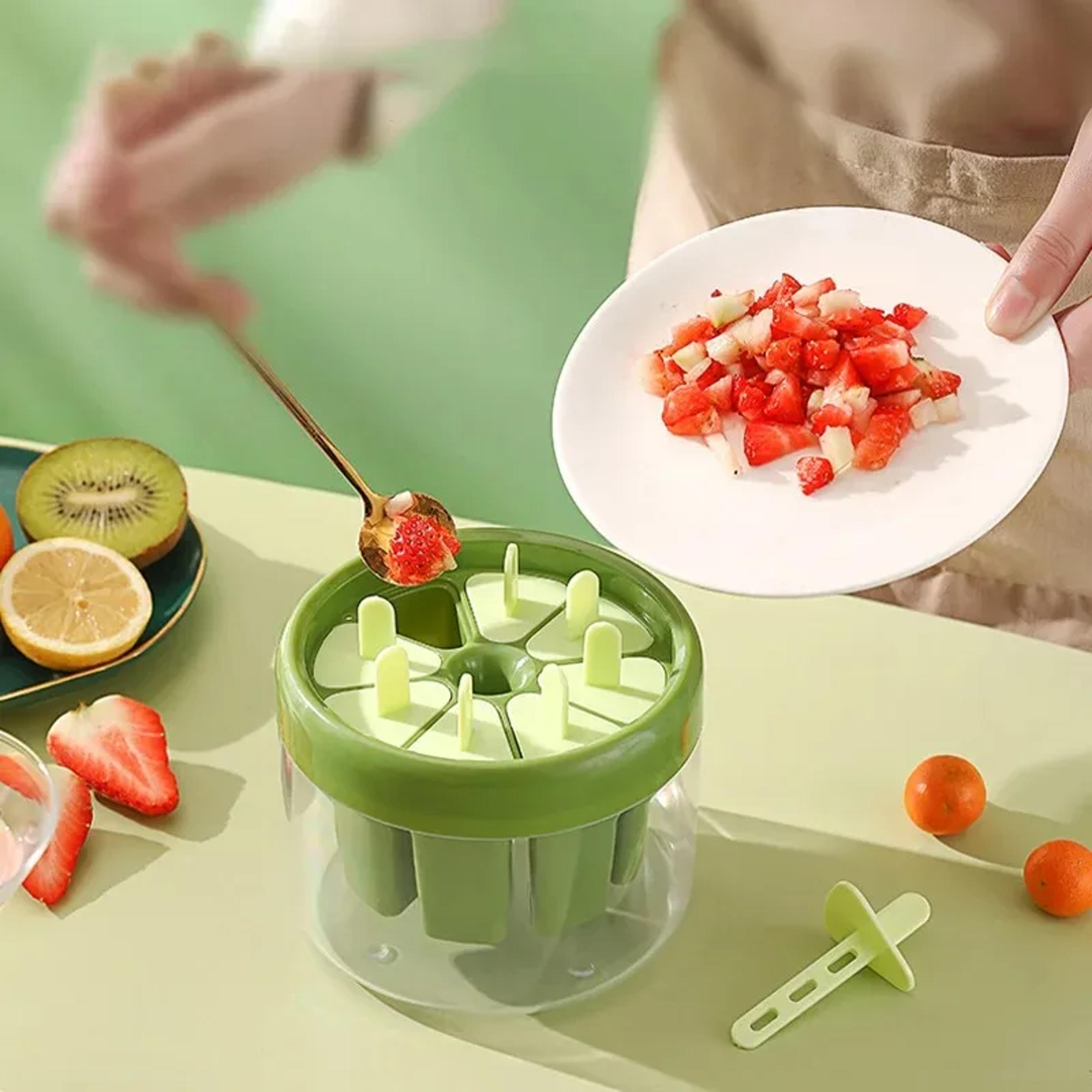 Frozen Treats DIY Popsicle Mold Set Reusable Popsicle Maker For Homemade Ice Cream  Fruit Pops 3