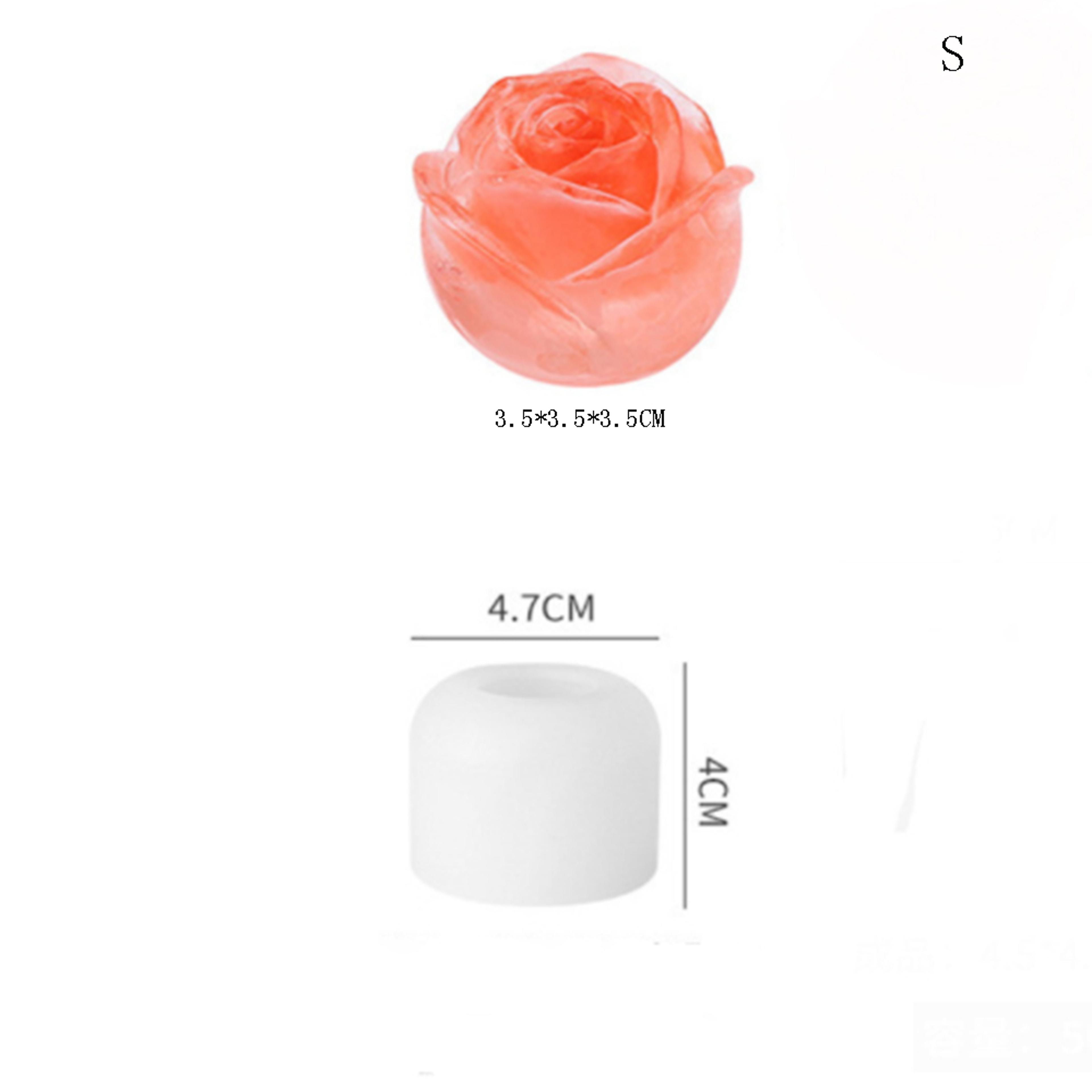 Rose Bloom Ice Sphere Maker Silicone Ice Mold For Cocktails  Desserts 3