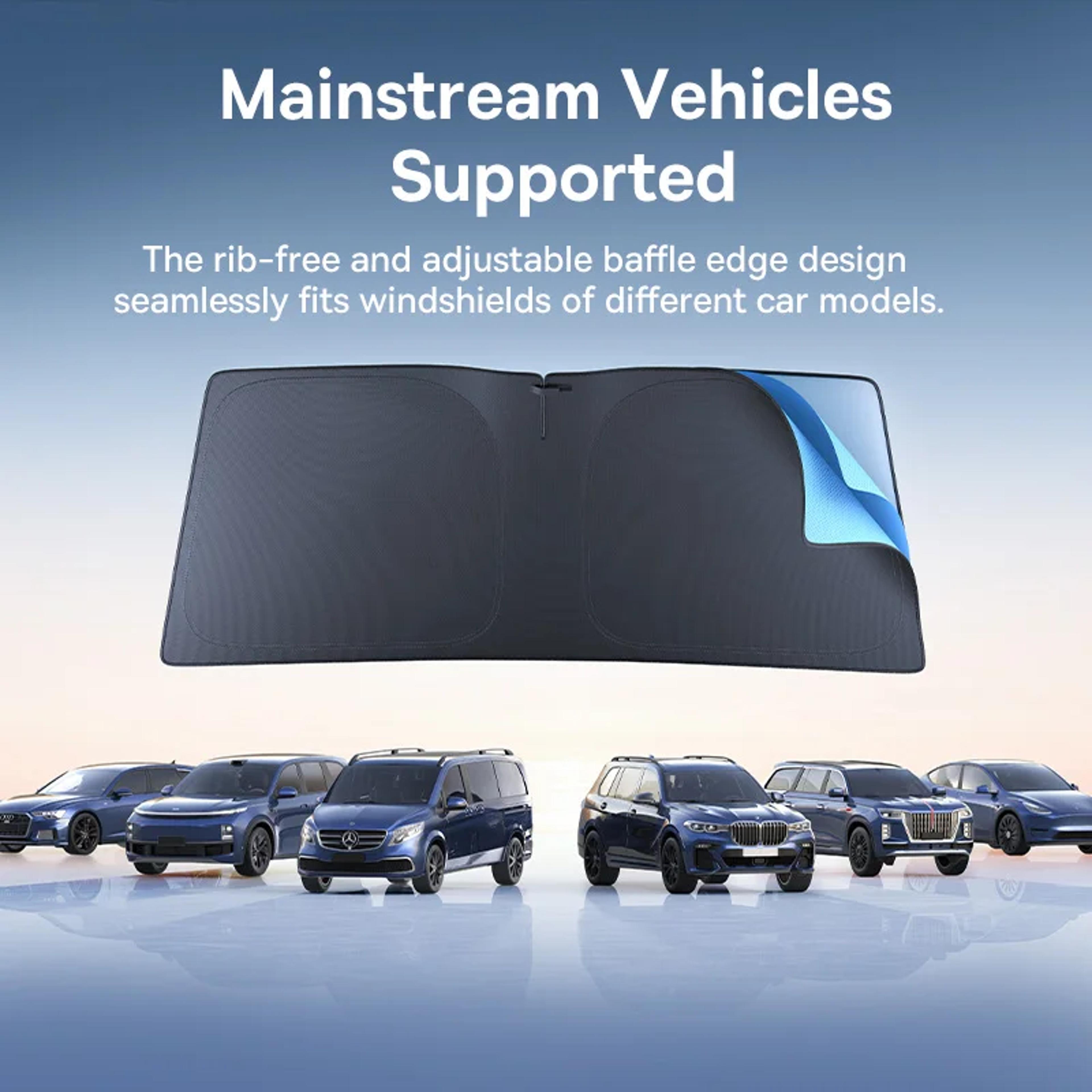 Folding Car Windshield Sun Shade UV Protection Front Window Cover 4