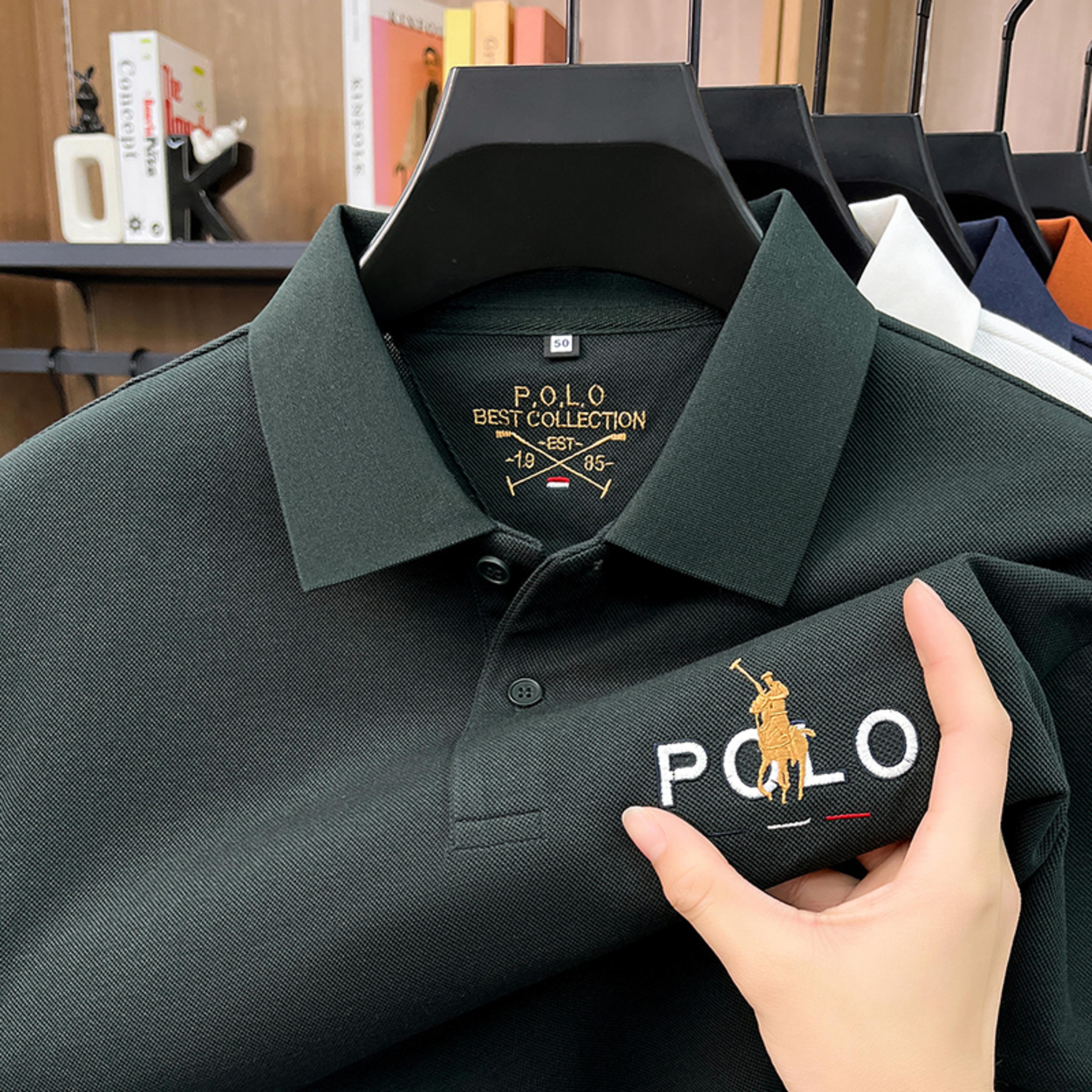 Prestige Cotton Business Casual Polo Shirt For Men With Embroidered Pony 1