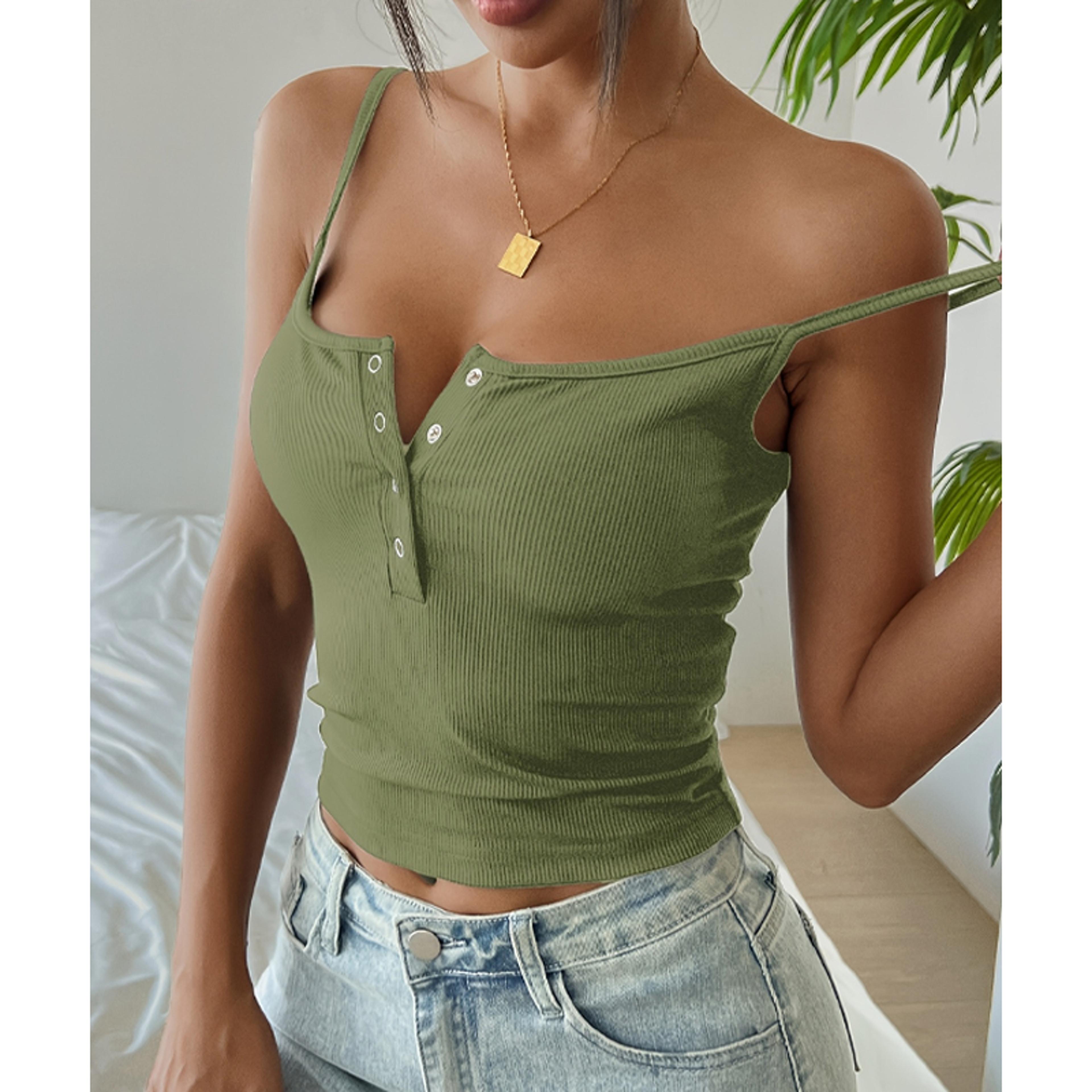 Corset Cami Crop Top For Women Slim Fit Korean Style Summer Tank 1