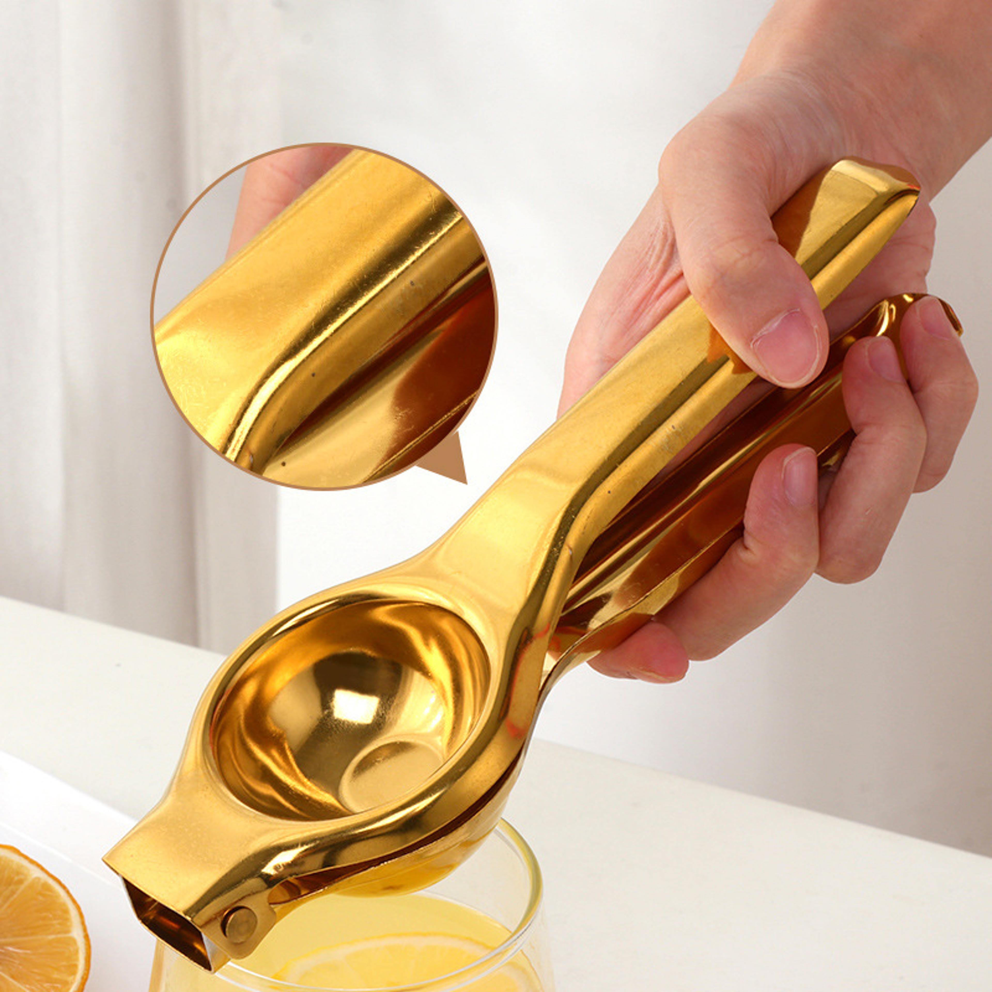 FreshPress Stainless Steel Lemon Squeezer  Manual Citrus Juicer 2