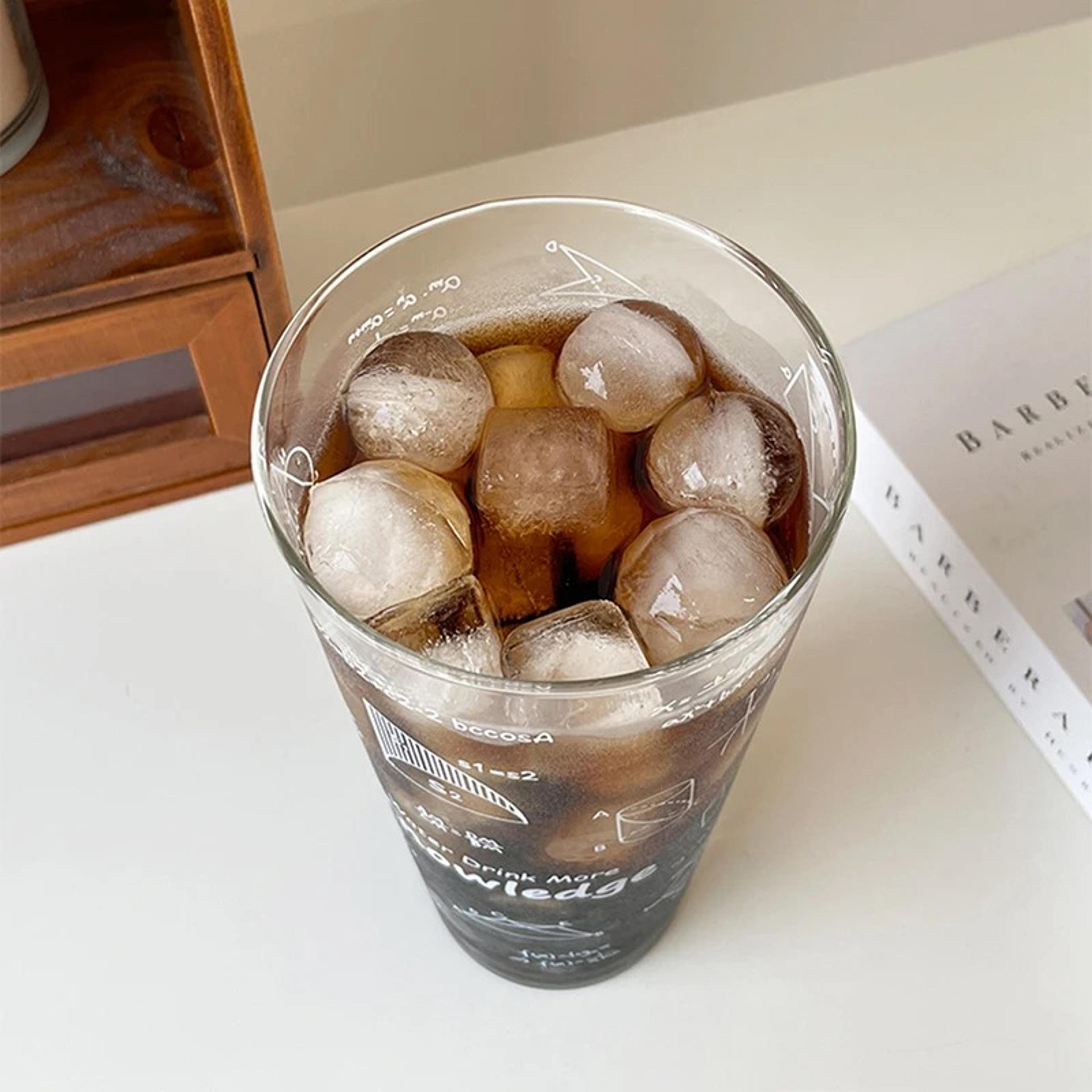 Aesthetic Glass Tumbler With Lid  Straw Large Capacity Drinking Cup 2