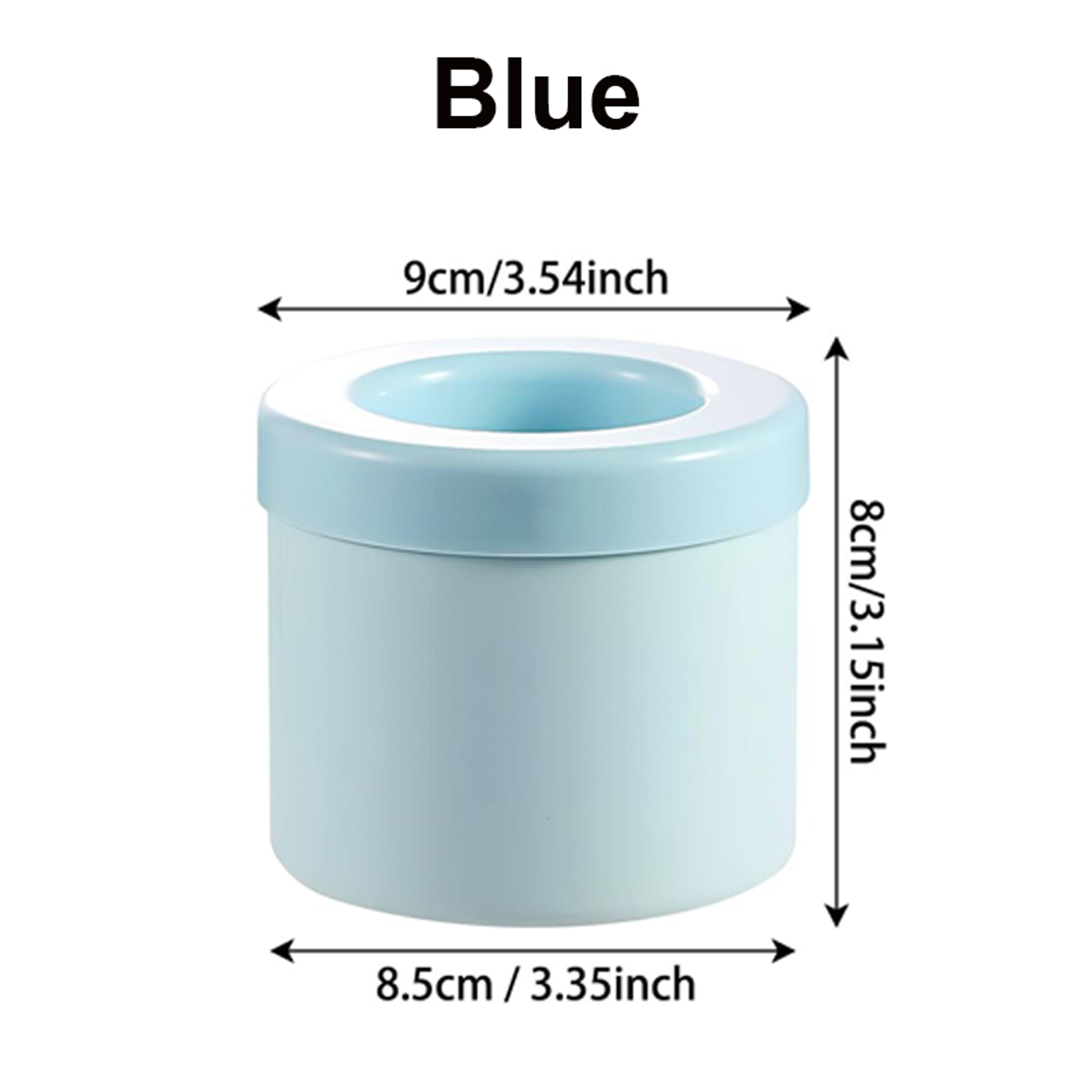 Portable Silicone Ice Bucket  Round Ice Cube Mold For Wine Ice Cooler Home Bar Ice Maker 5