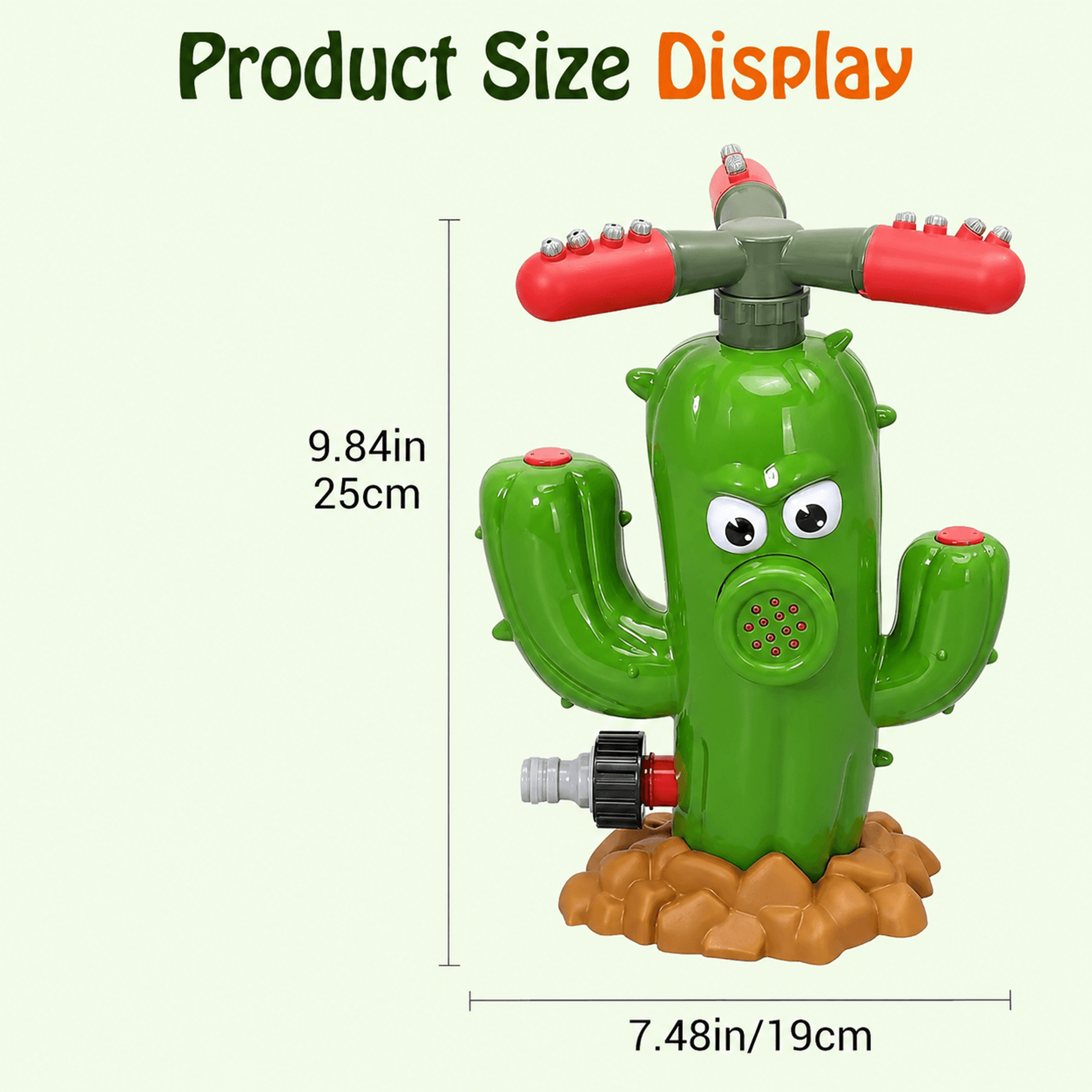 Water Bloom Cactus Sprinkler For Kids Outdoor Summer Fun 5