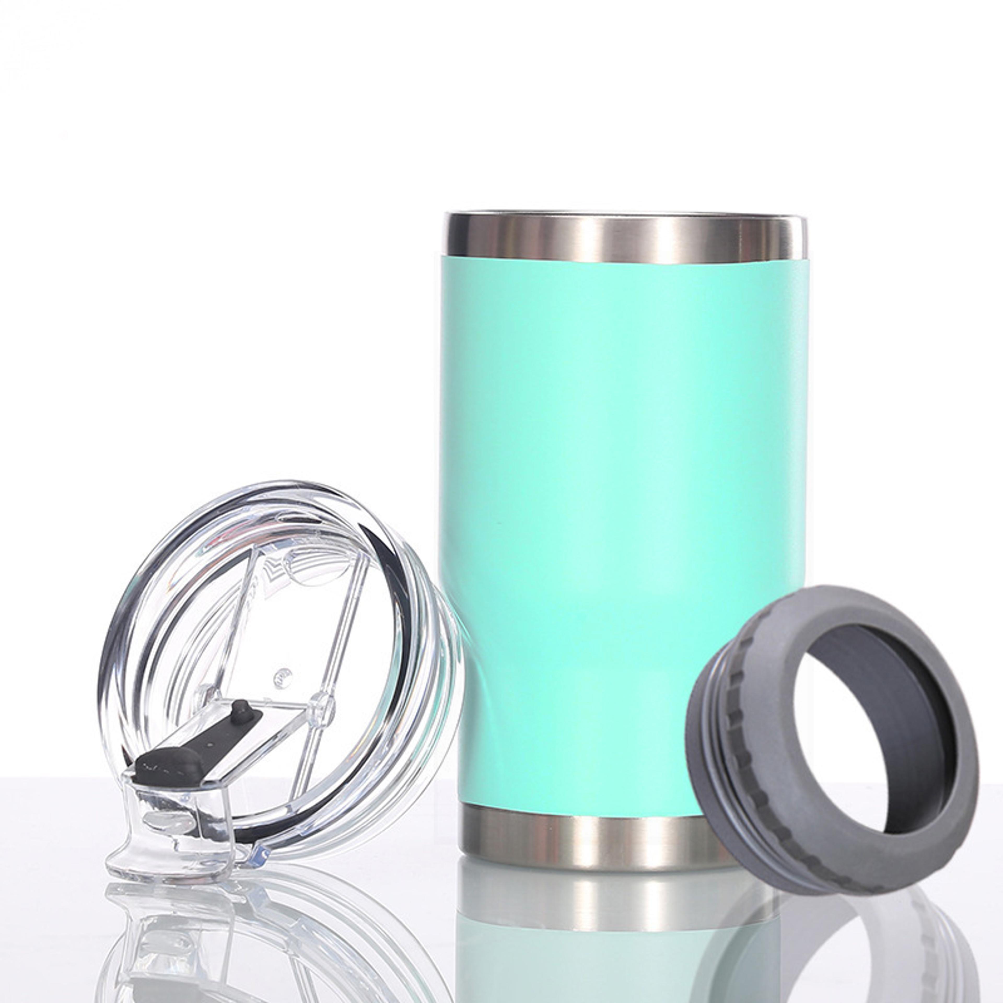 Arctic Sip Insulated Can Cooler Tumbler With Bottle Opener For Cans  Bottles 8