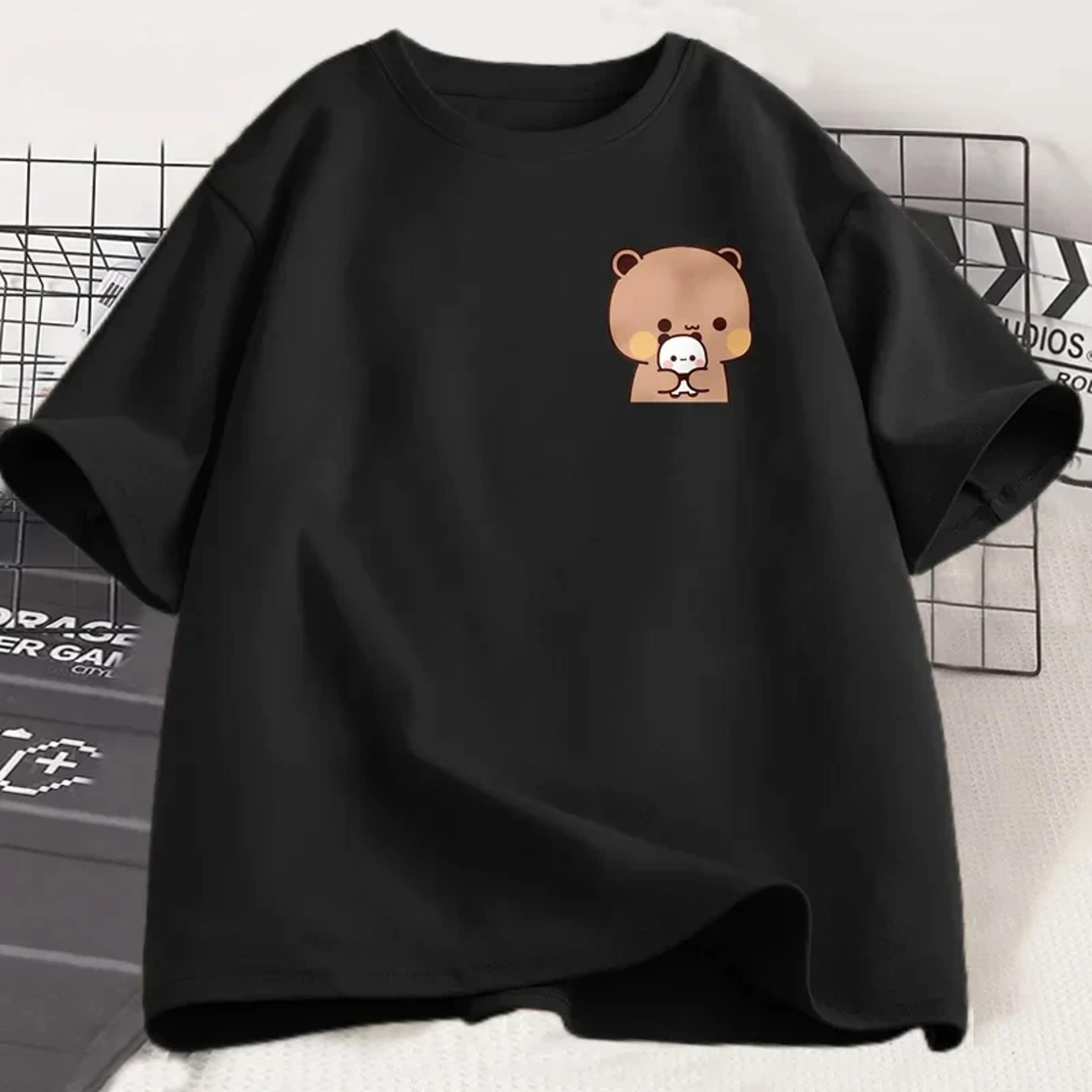 Bubu Dudu Panda Bear Couple T Shirt Cute Kawaii Matching Graphic Tee For Couples 1