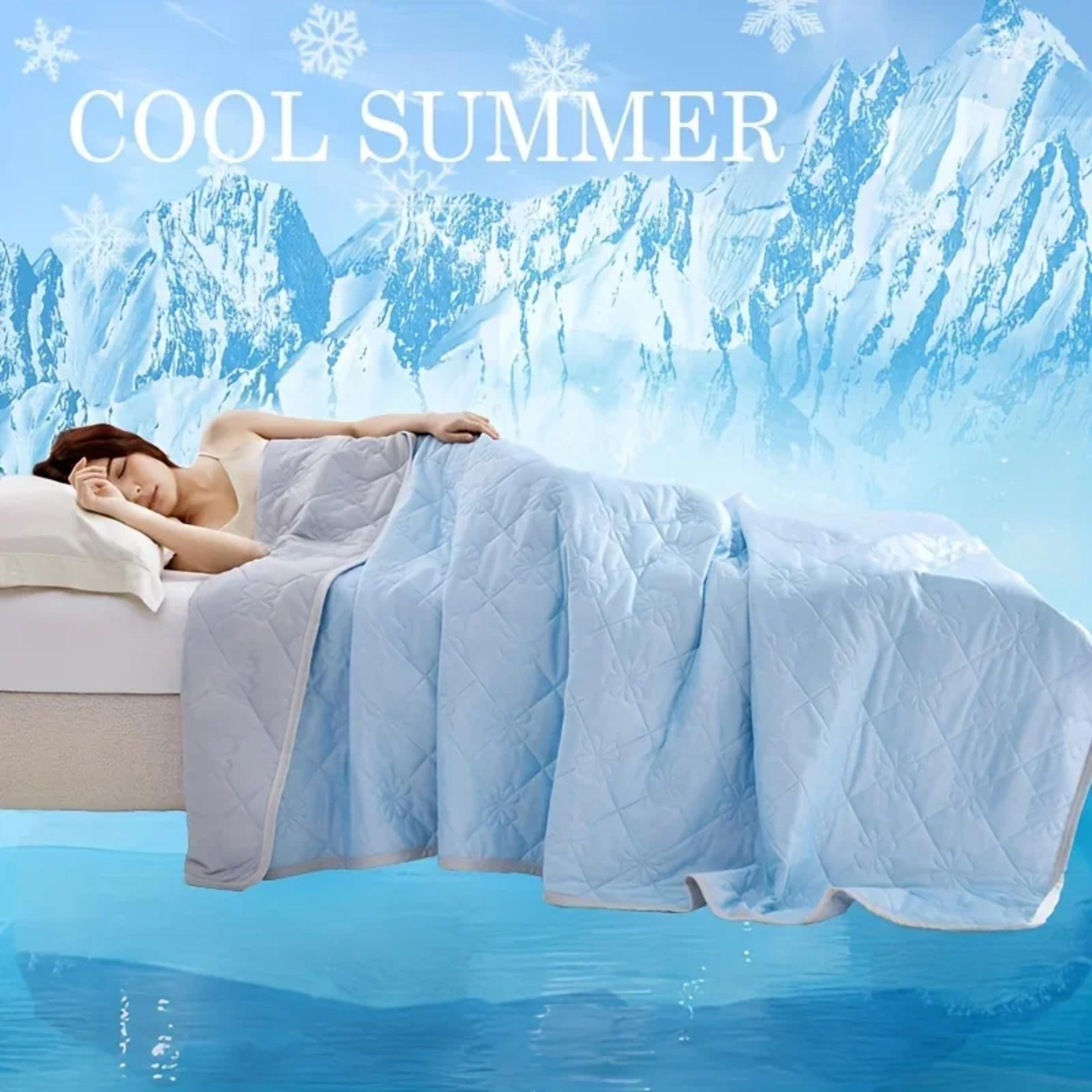 Cooling Blanket For Hot Sleepers Lightweight Summer Blanket  Soft Quilted Throw 1