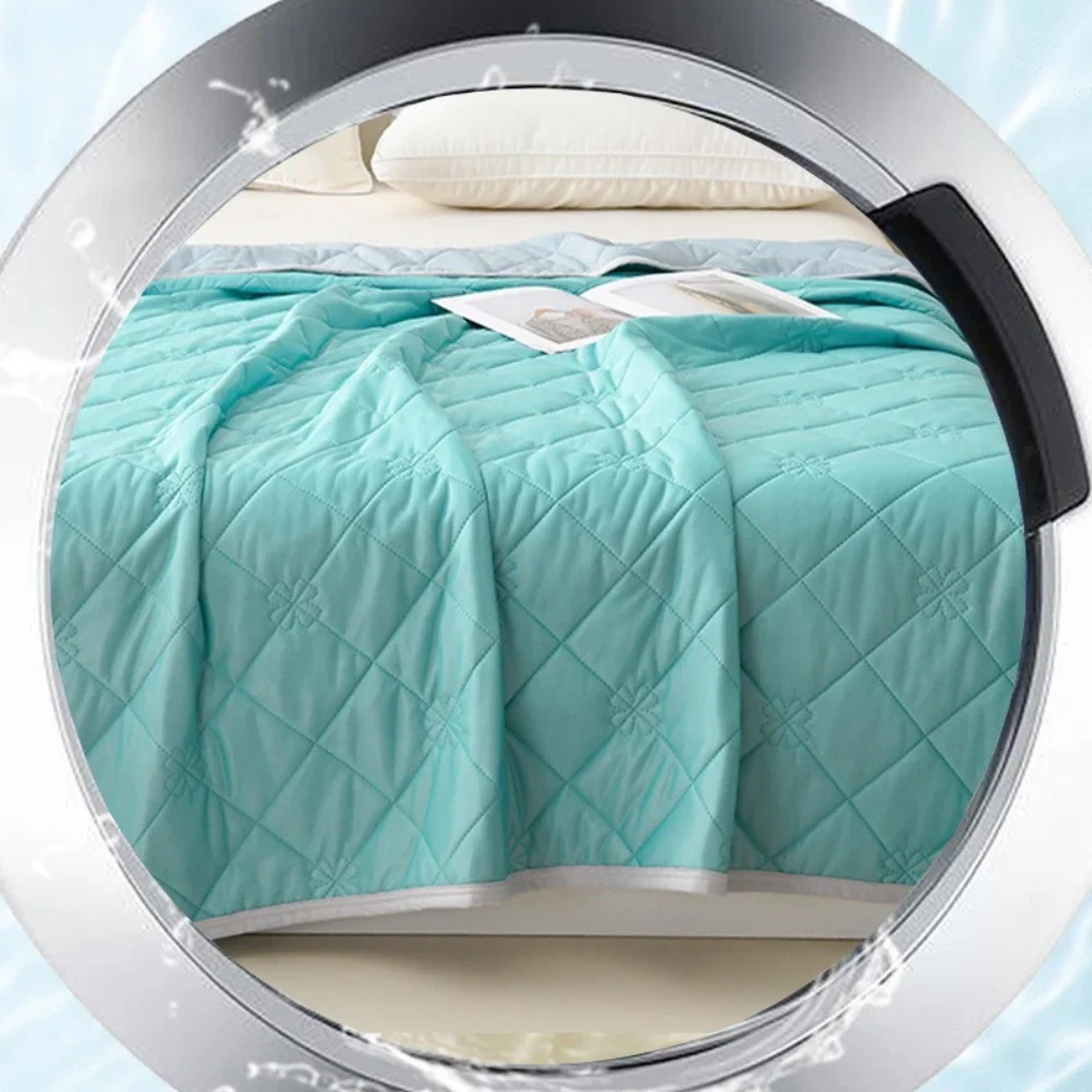 Cooling Blanket For Hot Sleepers Lightweight Summer Blanket  Soft Quilted Throw 3