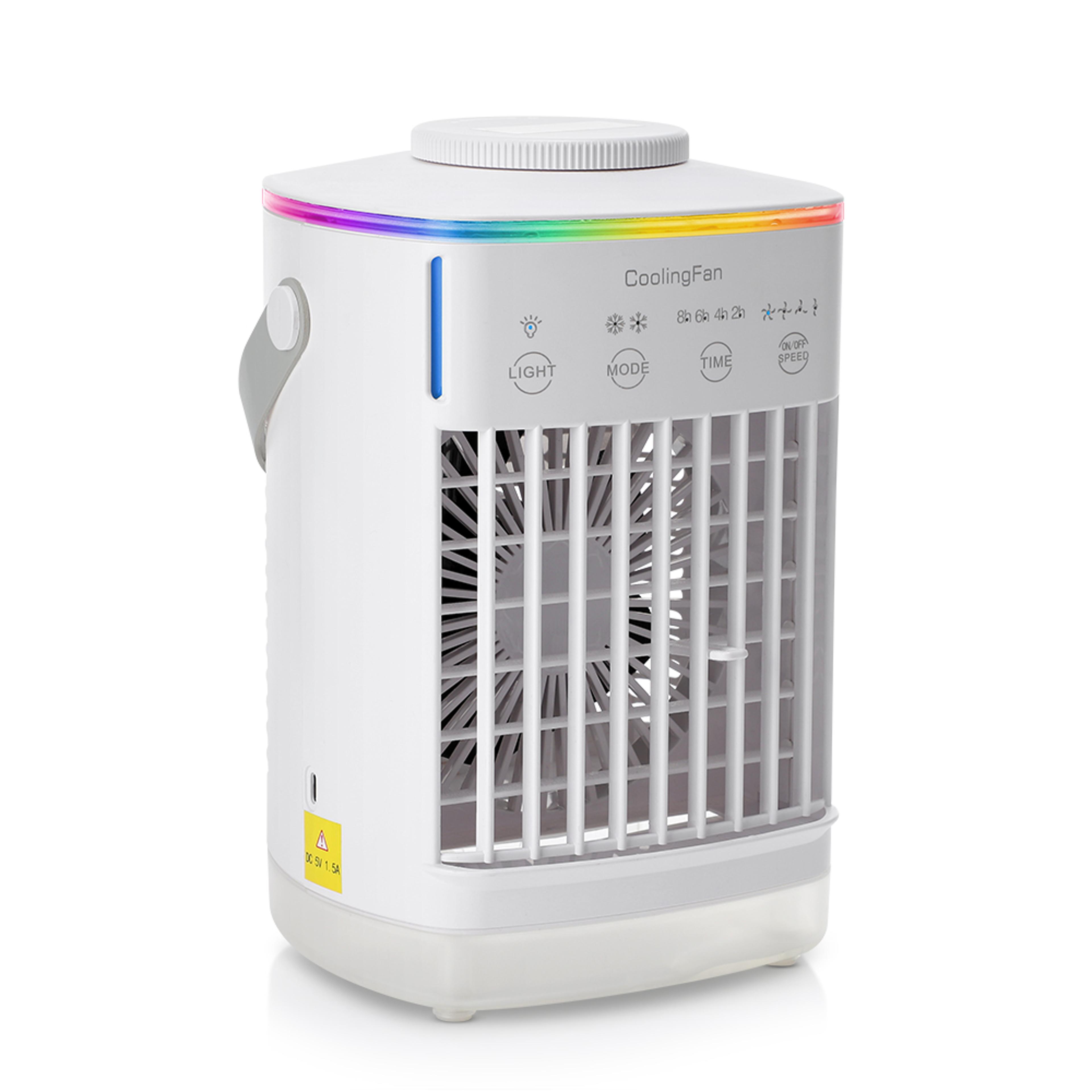 Portable Air Cooler With Humidifier  LED Night Light 6