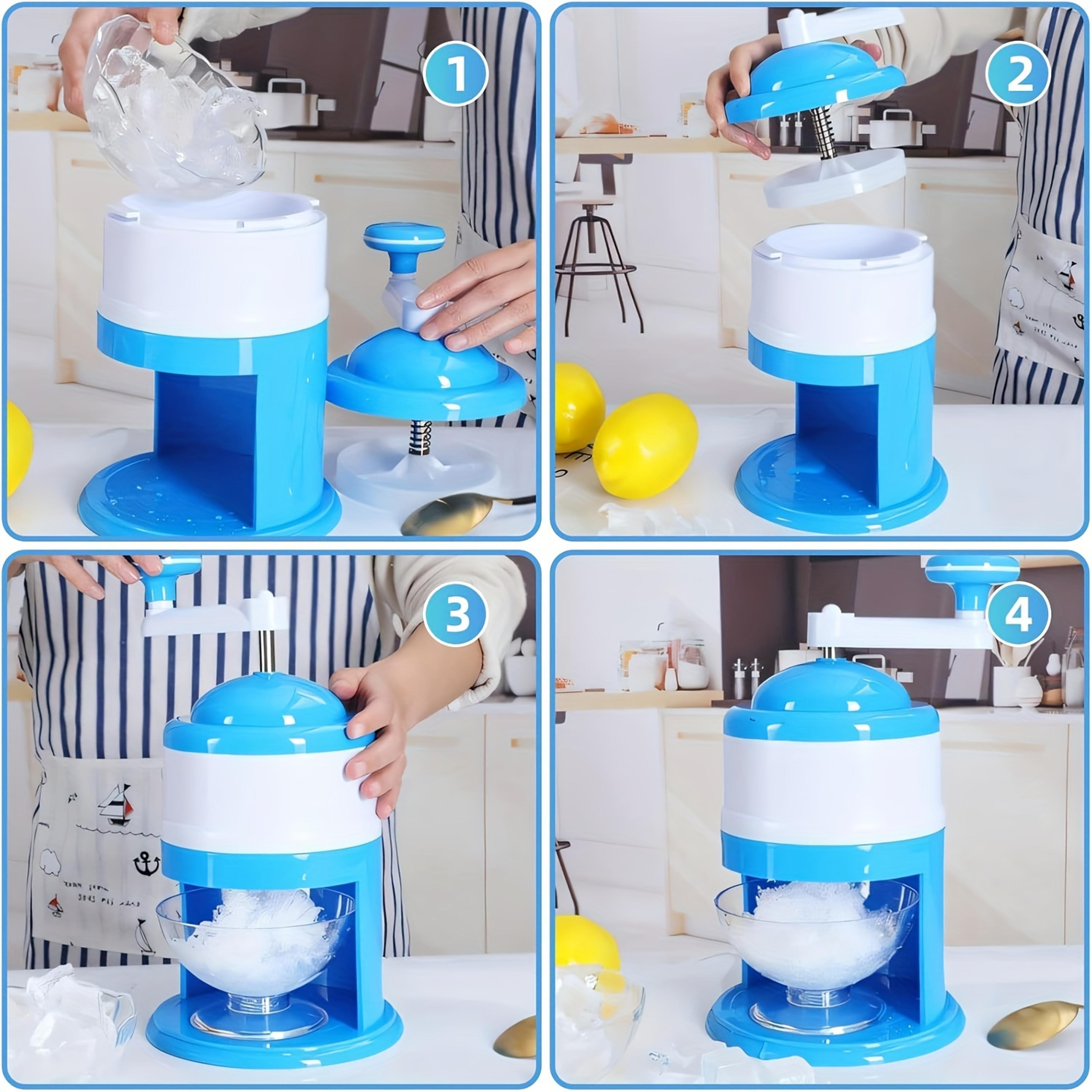 Chill Hand Crank Ice Shaver Machine  Snow Cone Maker For Slushies And Frozen Drinks 1