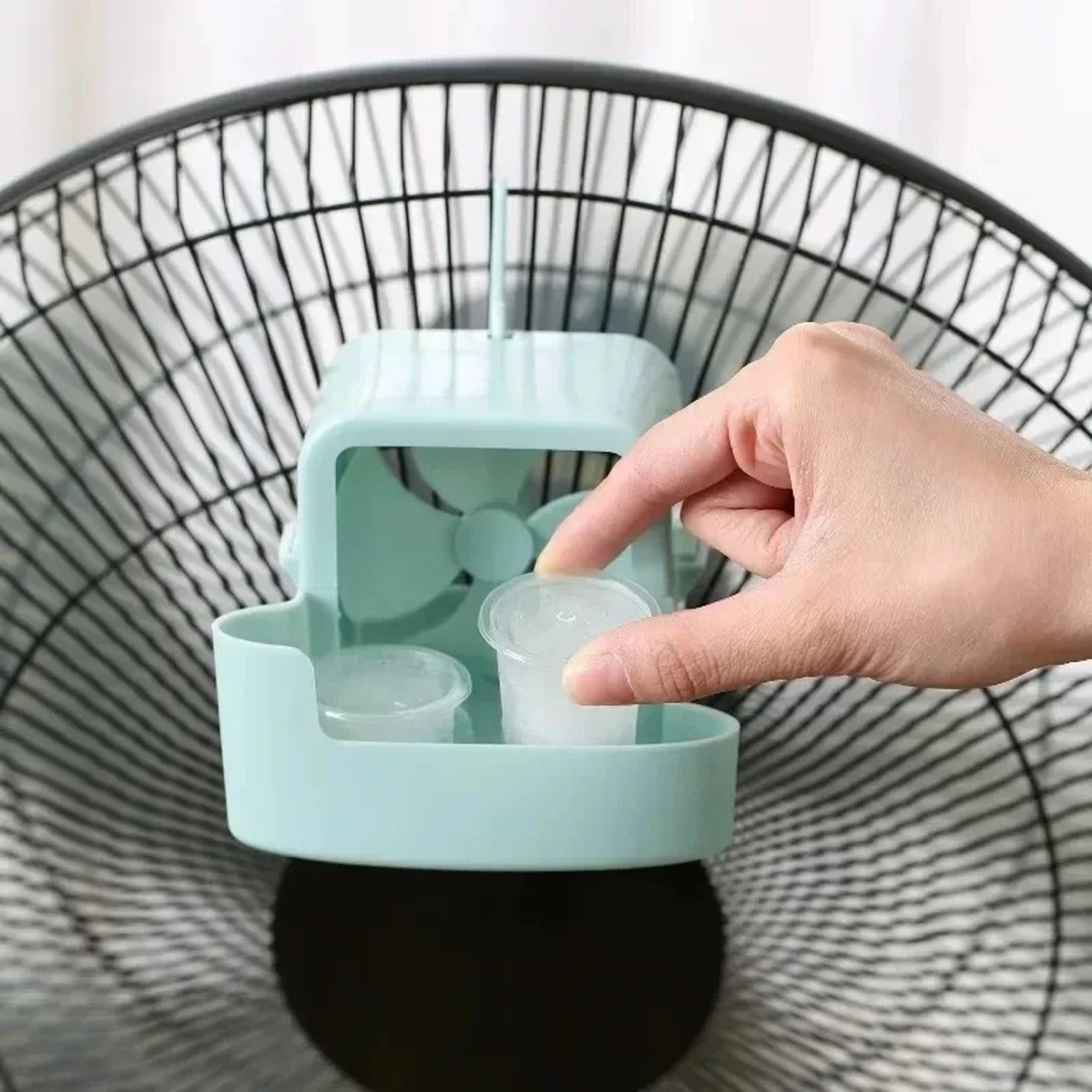 Hanging Fan Cooler With Ice Cups Portable Fan Cooling Attachment 1