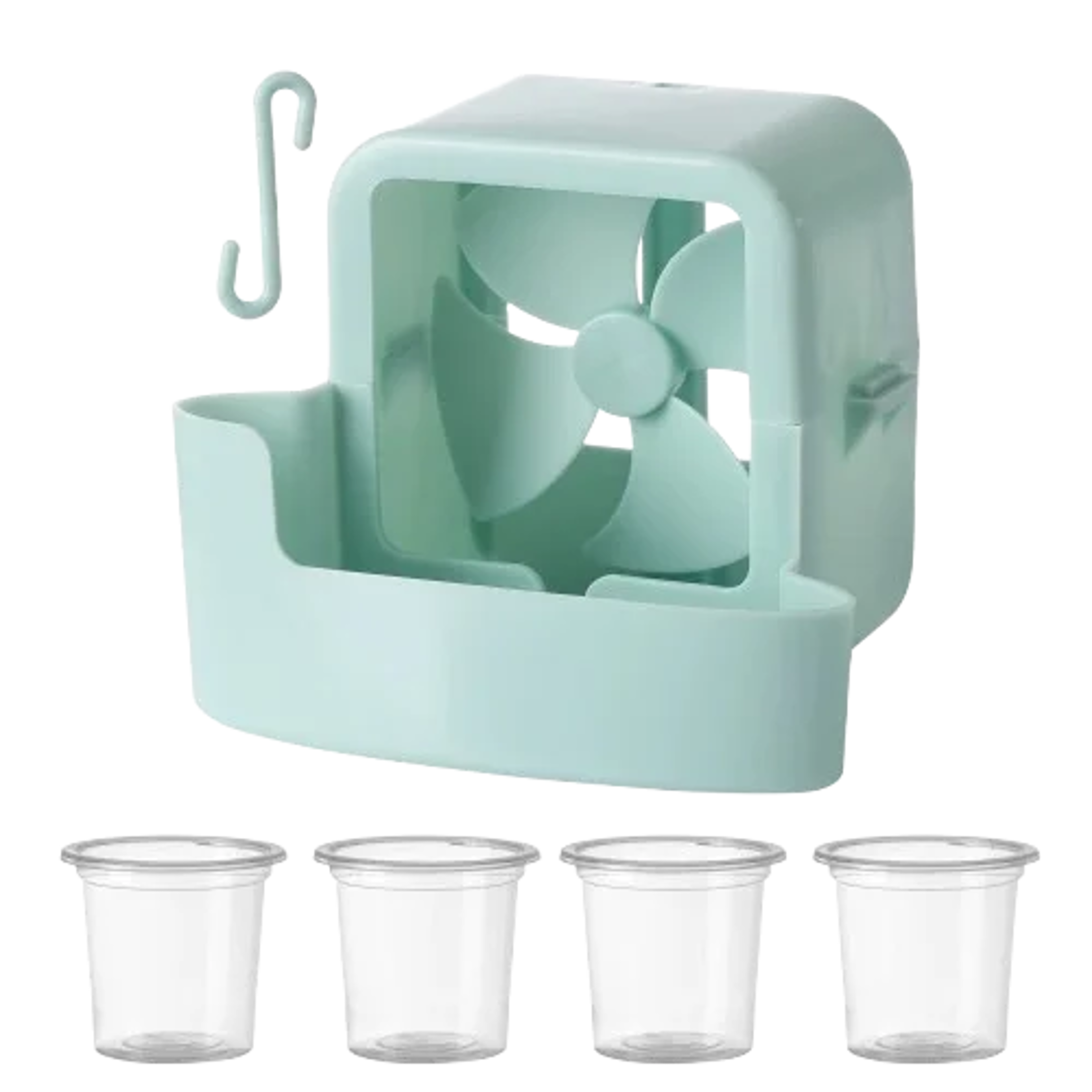 Hanging Fan Cooler With Ice Cups Portable Fan Cooling Attachment 7