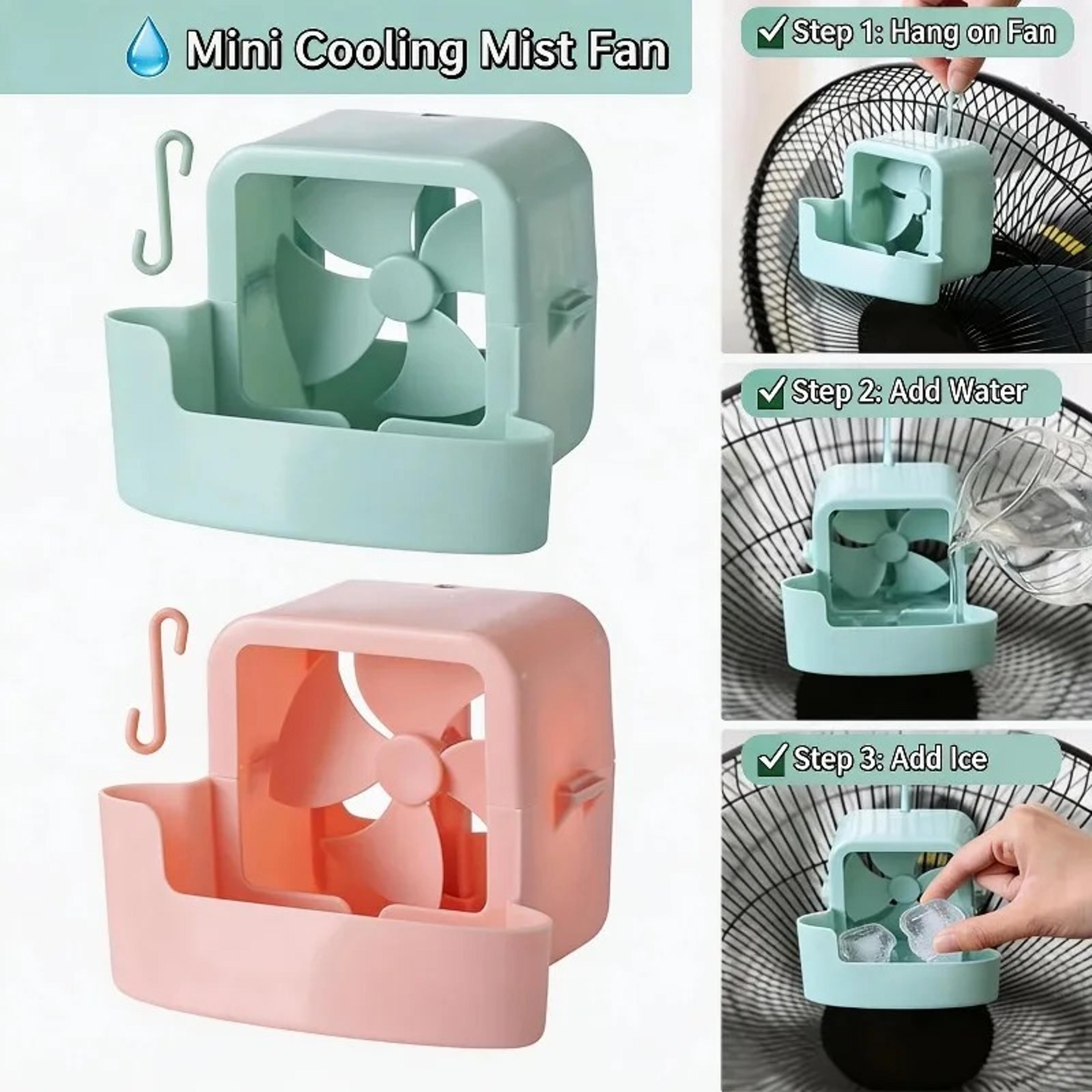 Hanging Fan Cooler With Ice Cups Portable Fan Cooling Attachment 4