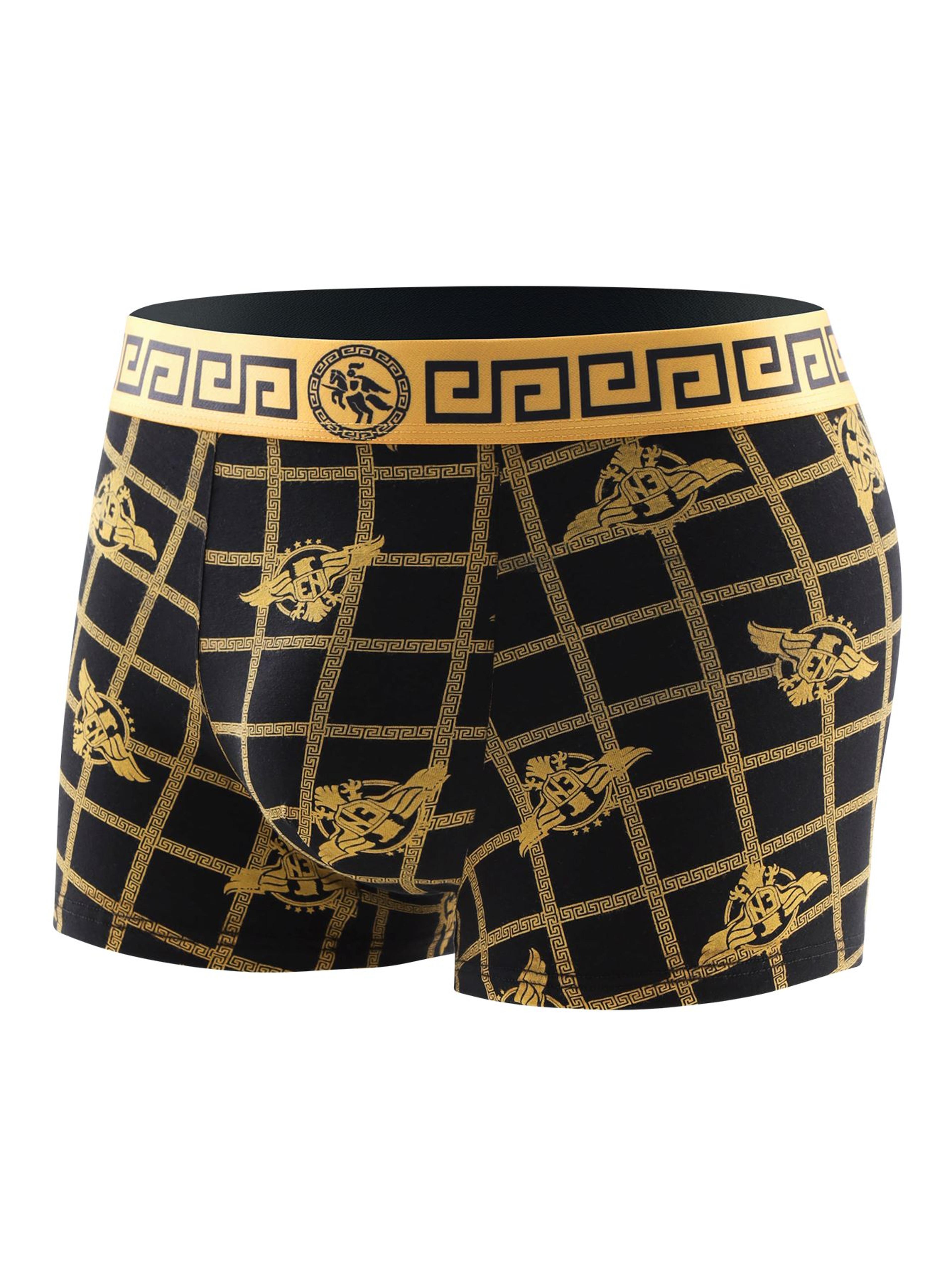 Mens Premium Soft Boxer Briefs Breathable All Season Underwear 3
