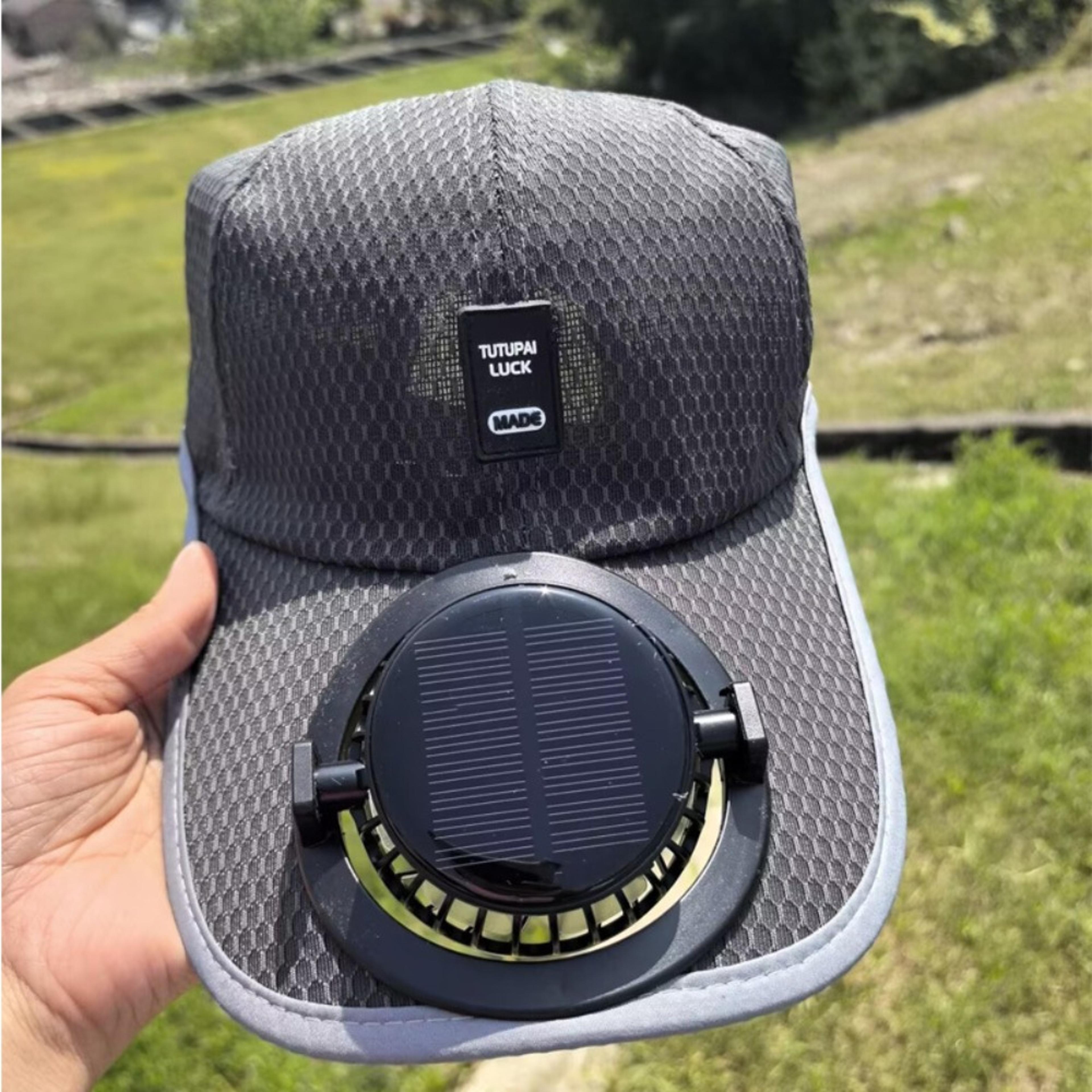 Solar Fan Hat With UV Protection Extra Long Visor Cooling Cap For Fishing Hiking  Travel 5