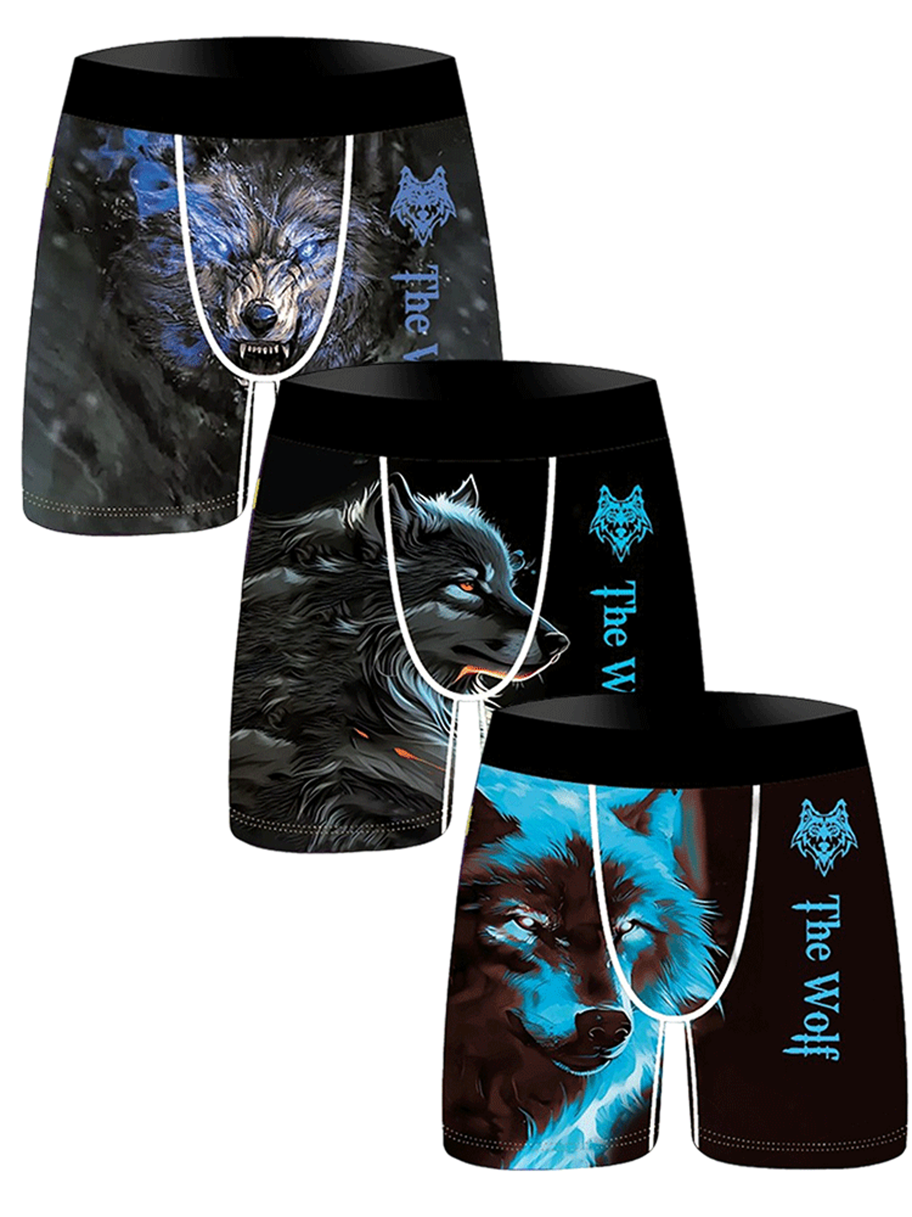 Wild Spirit Lion  Wolf Mens Boxer Briefs Breathable Printed Underwear 5