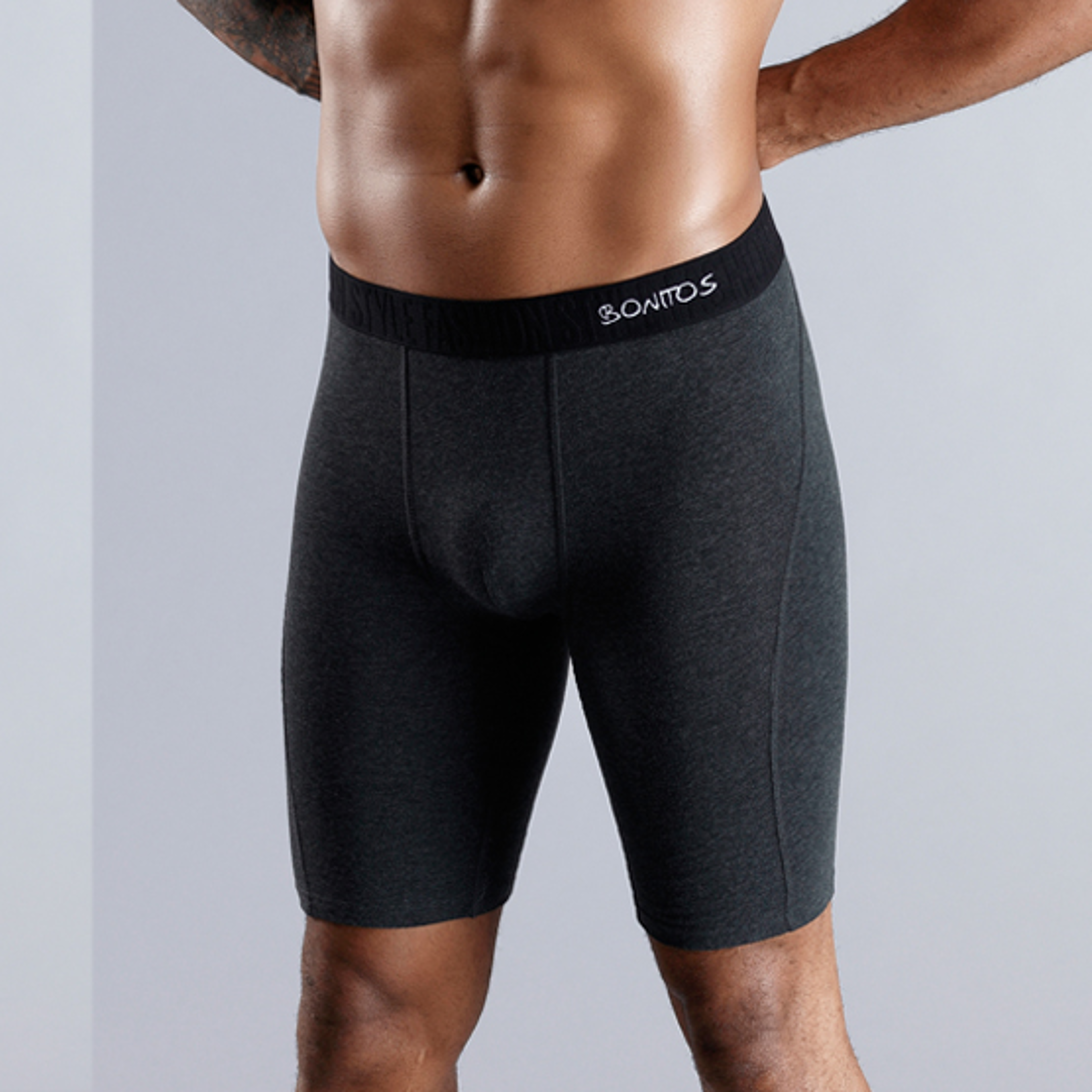mens cotton boxers long boxer briefs breathable comfort fit underwear