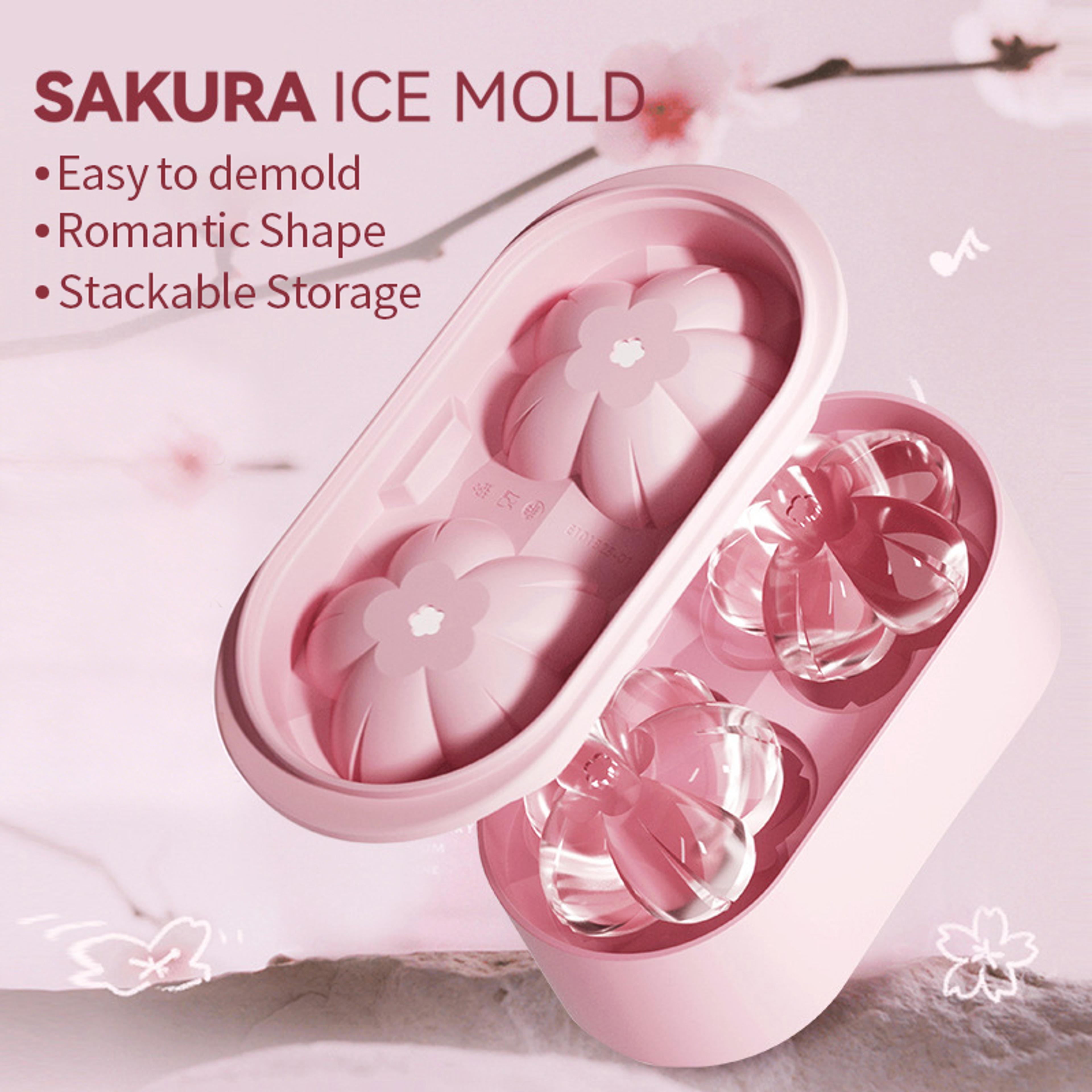 Blossom Silicone Ice Cube Tray For Cherry Blossom Ice Cubes And Cocktail Drinks 3