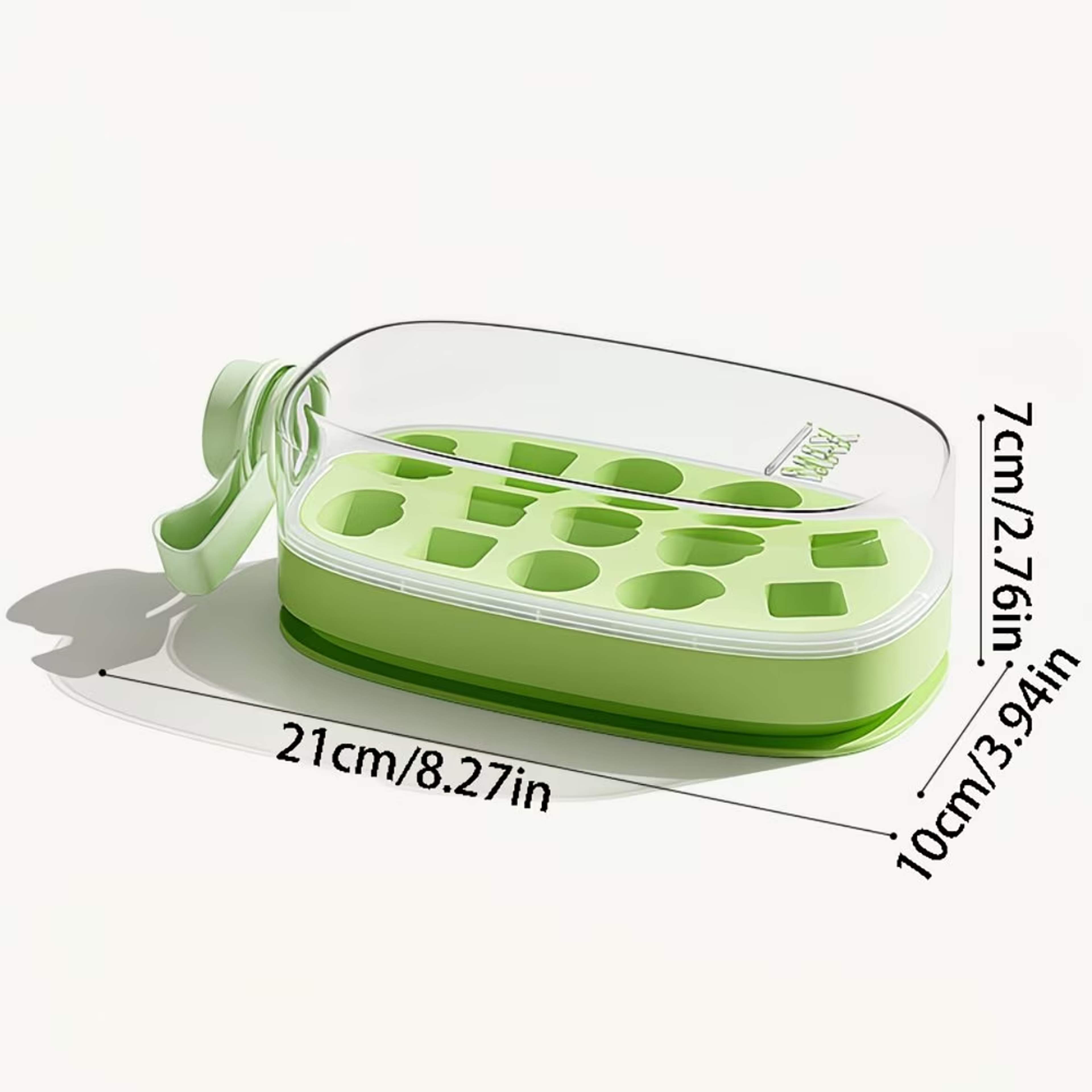 Ice Maker Water Bottle With Straw And Easy Release Ice Mold 5