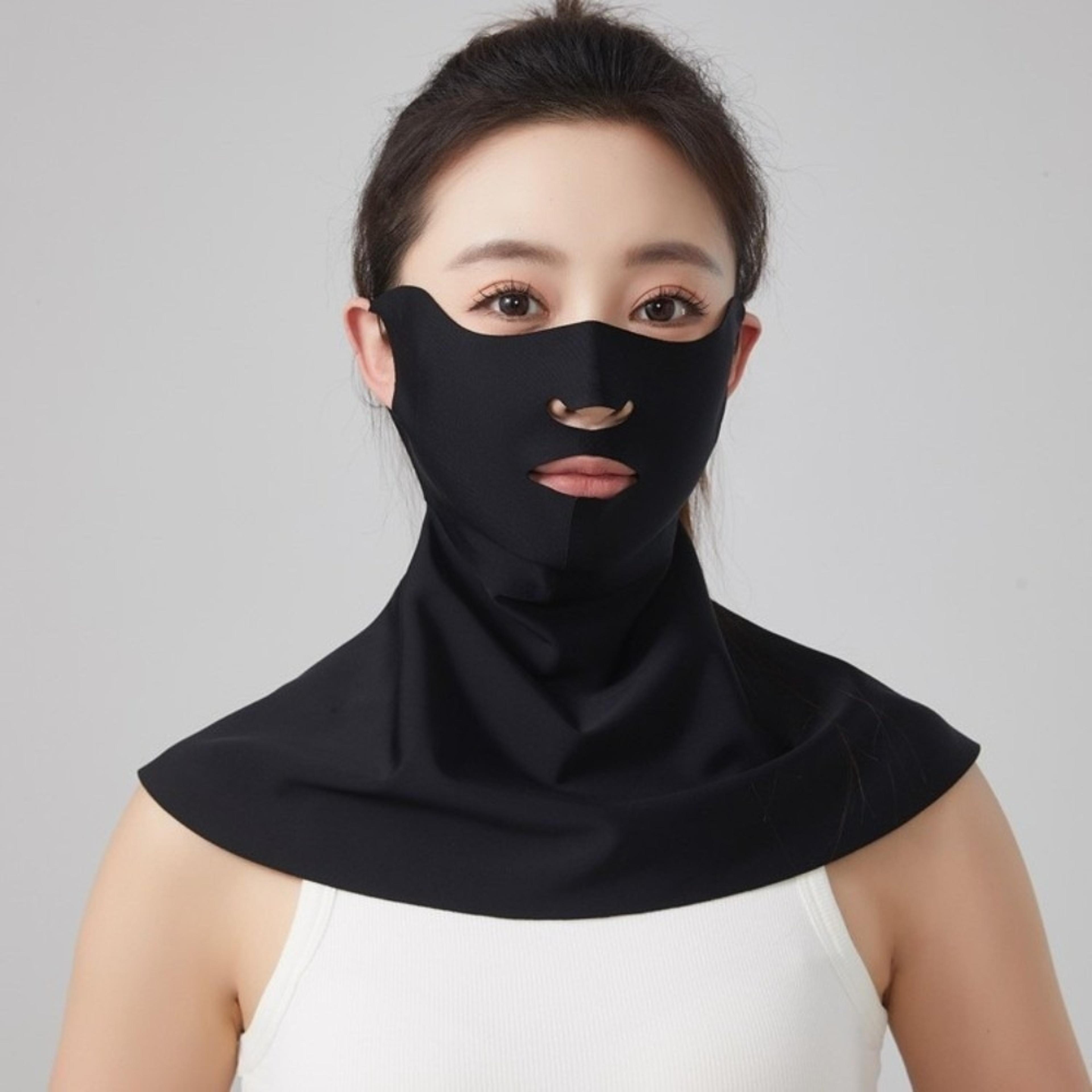 Ice Silk UV Protection Face Mask With Neck Cover For Summer Outdoor Sun Shield 2