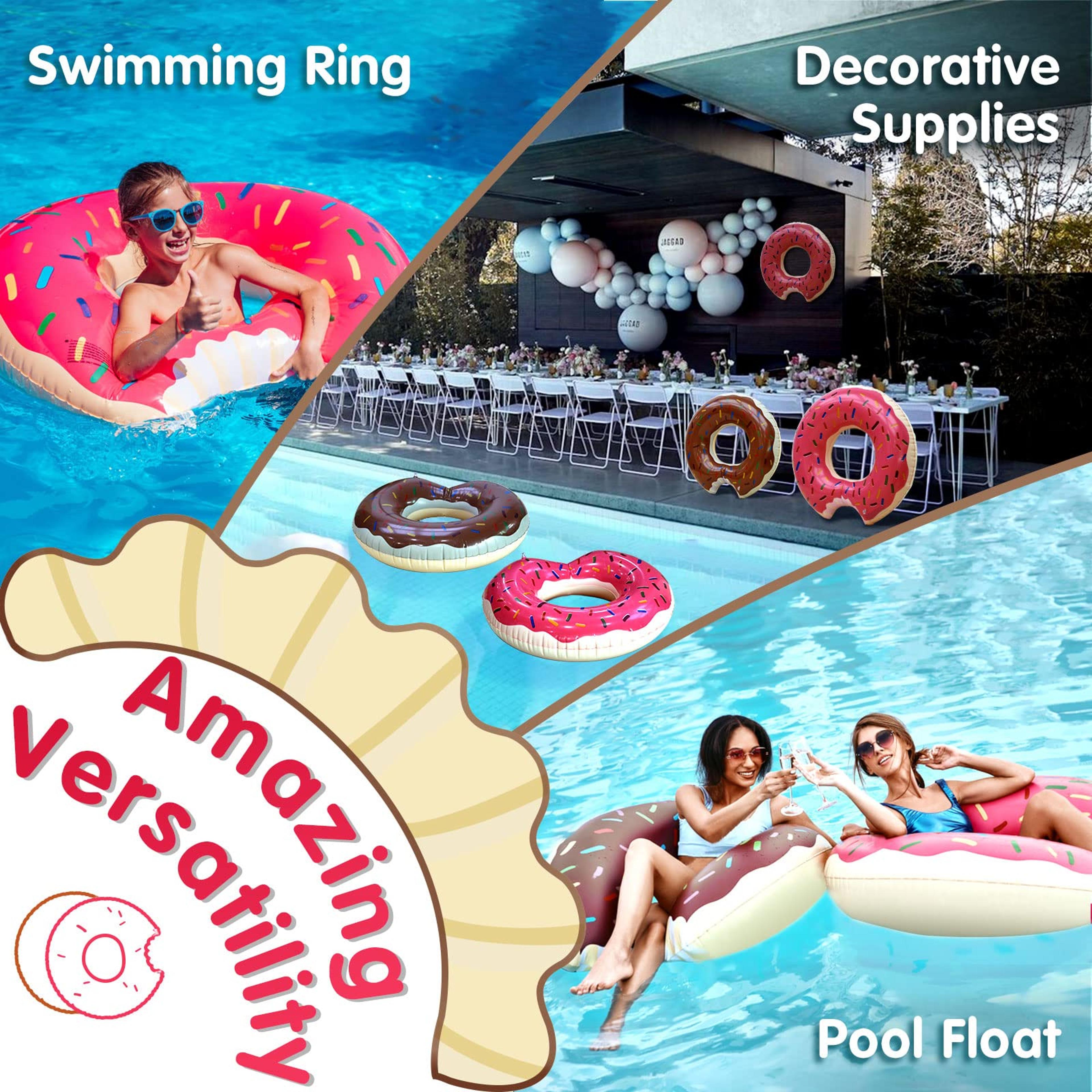 Sweet Sprinkle Inflatable Pool Float Donut Swim Ring For Kids  Adults 4