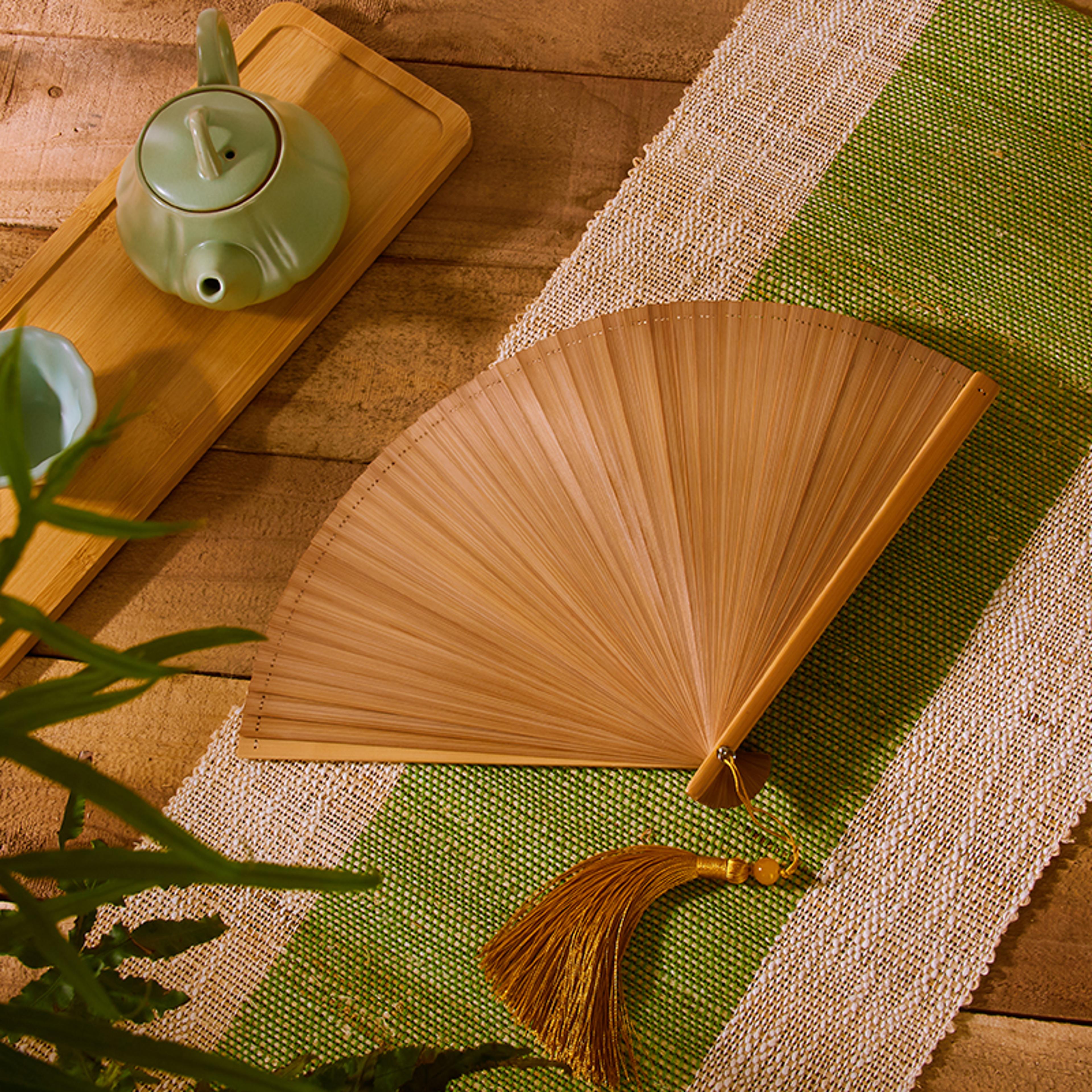 Vintage Bamboo Folding Fan Traditional Chinese Hand Fan Portable Retro Cooling Fan 4