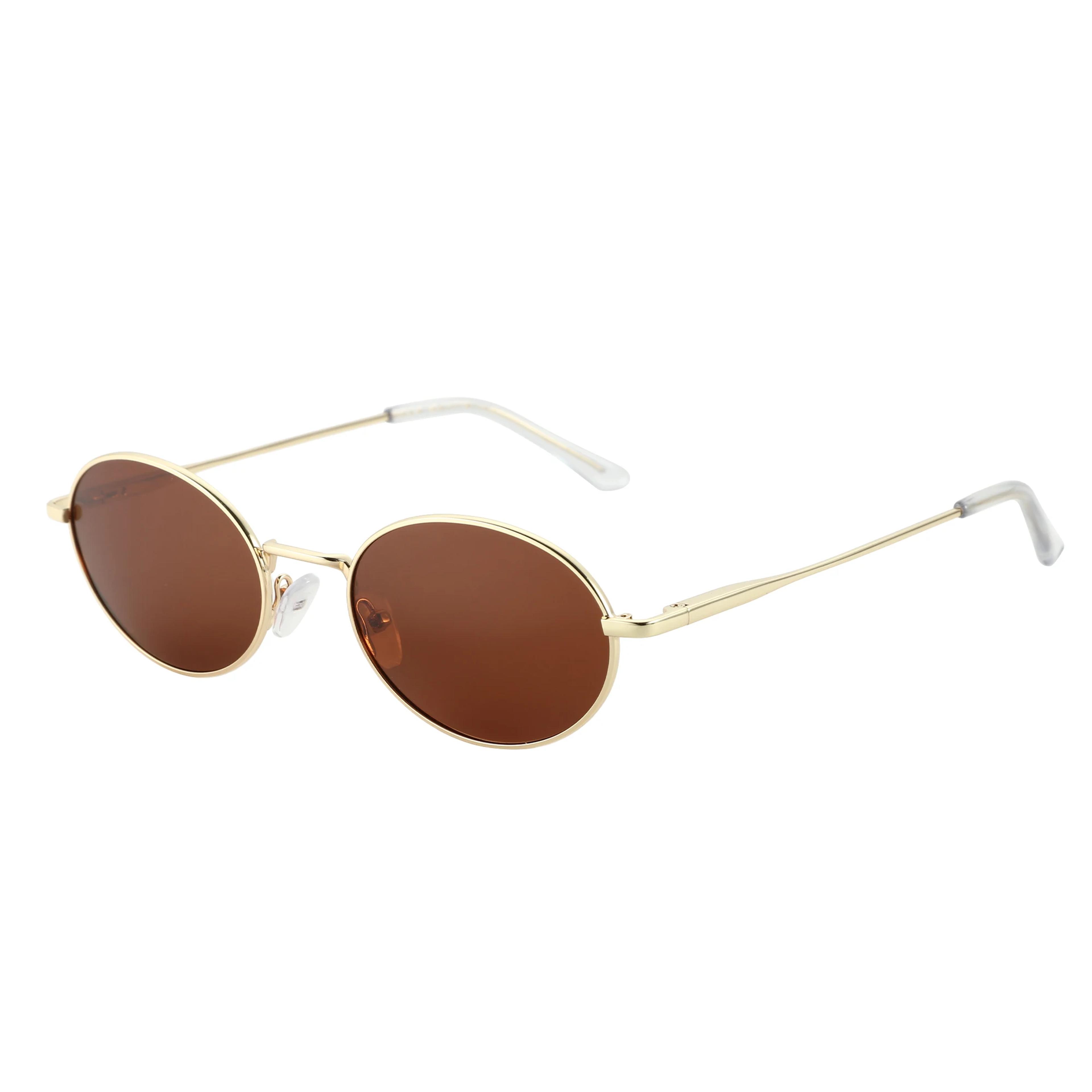 Retro Oval Polarized Sunglasses Vintage Small Oval Shades 6