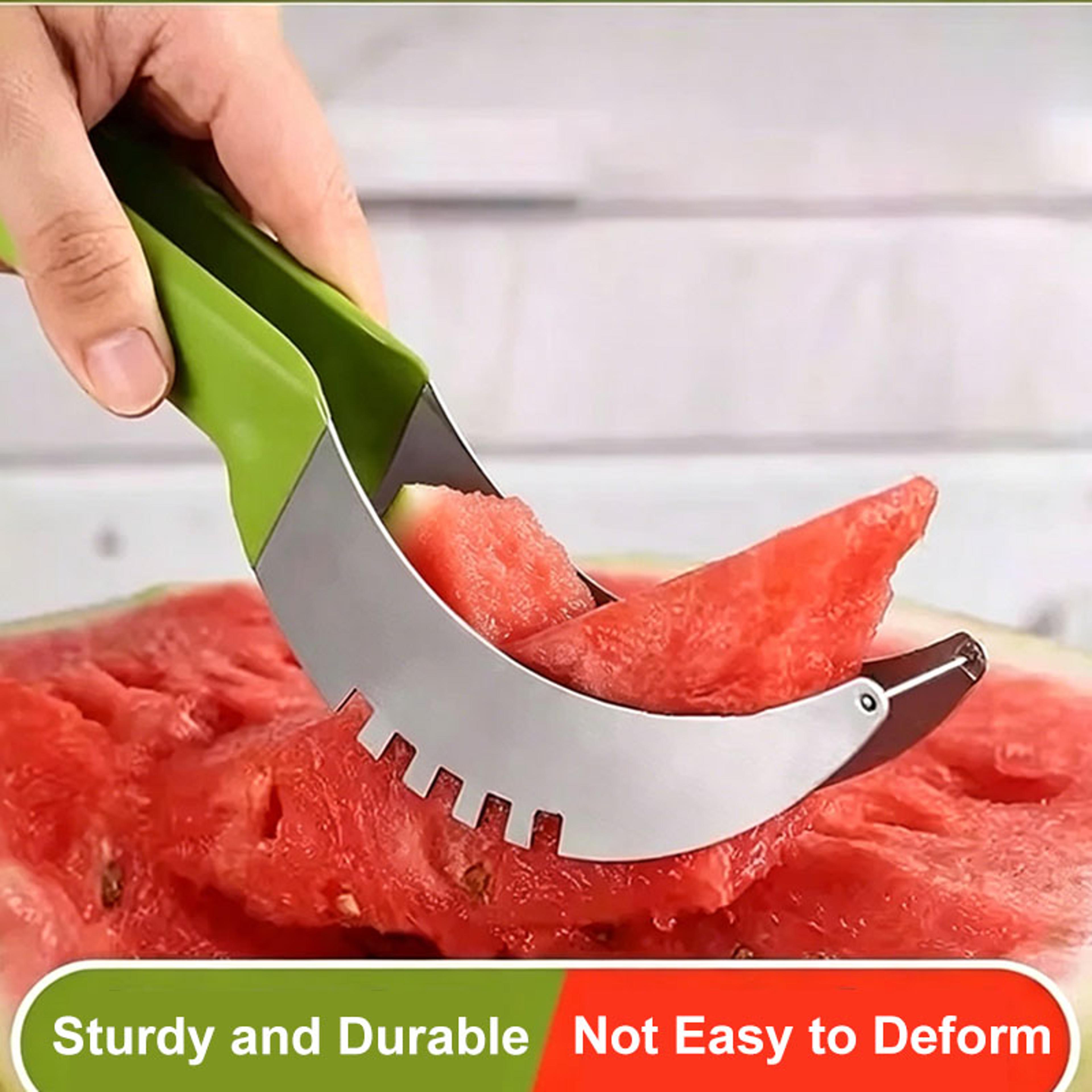 Premium Watermelon Cutter Stainless Steel Fruit Slicer And Melon Serving Tool 1