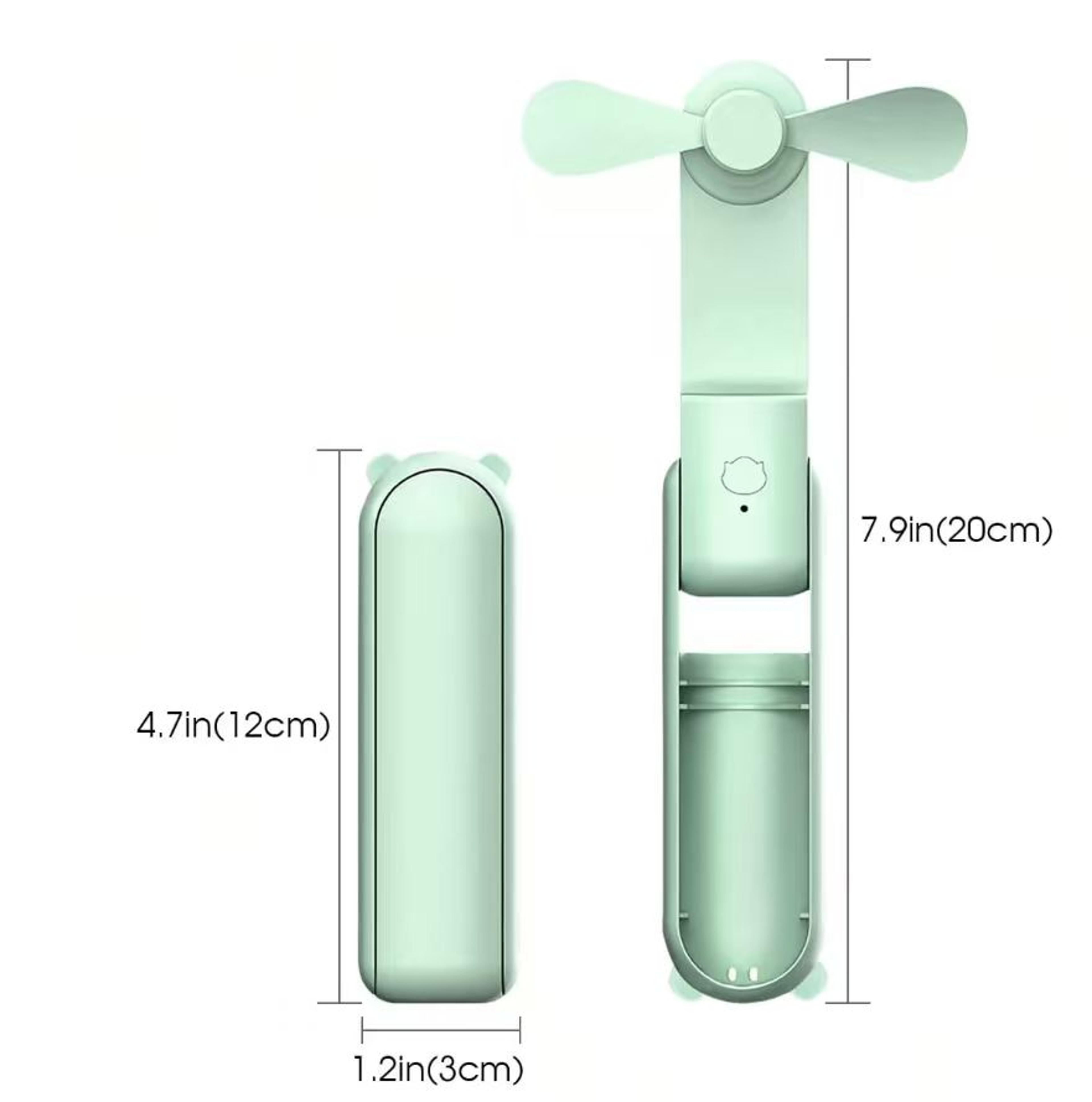 Portable USB Rechargeable Mini Handheld Fan With Speeds Foldable Personal Cooling Fan 5