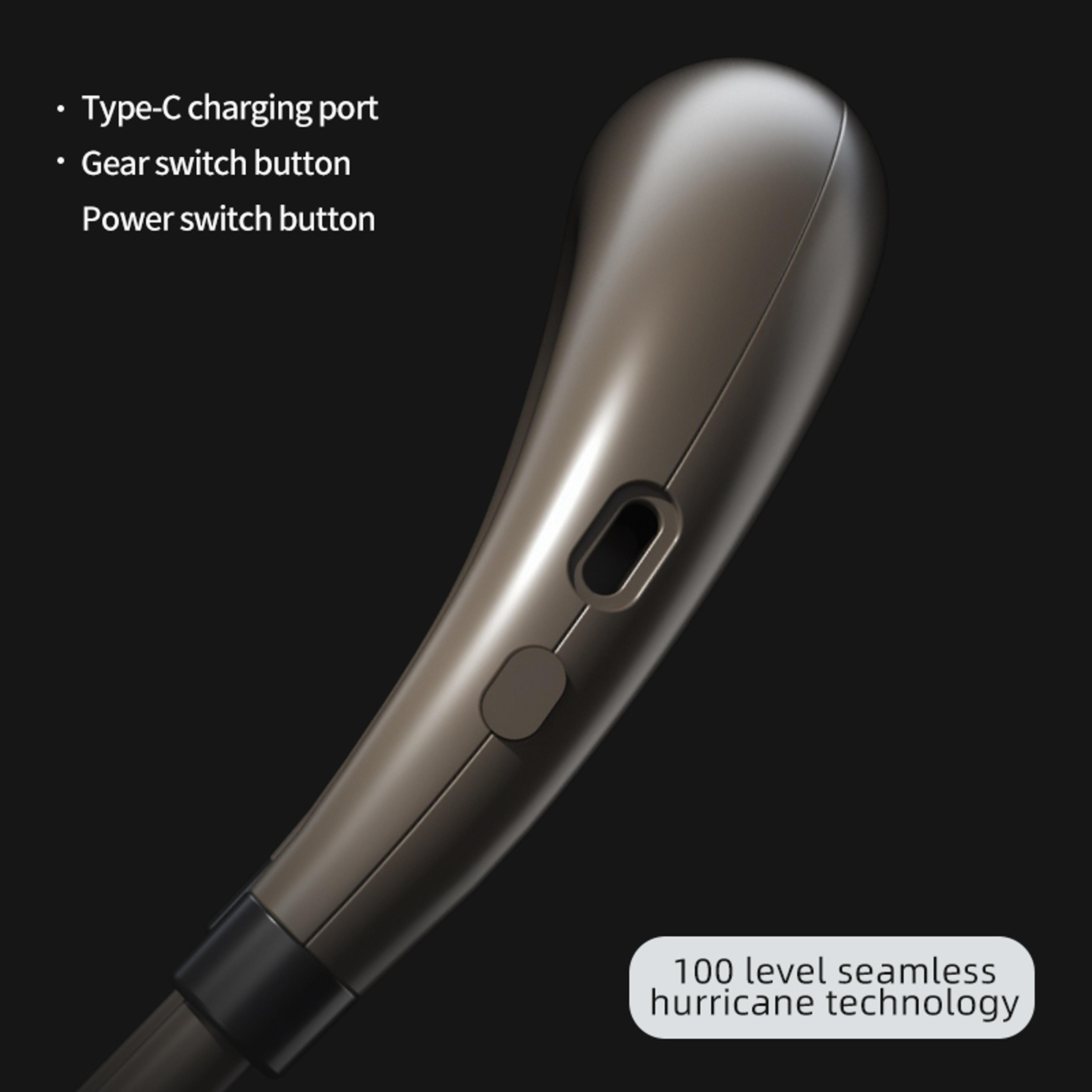 Portable Neck Fan With Digital Display Fast Charging USB Wearable Cooling Fan 4