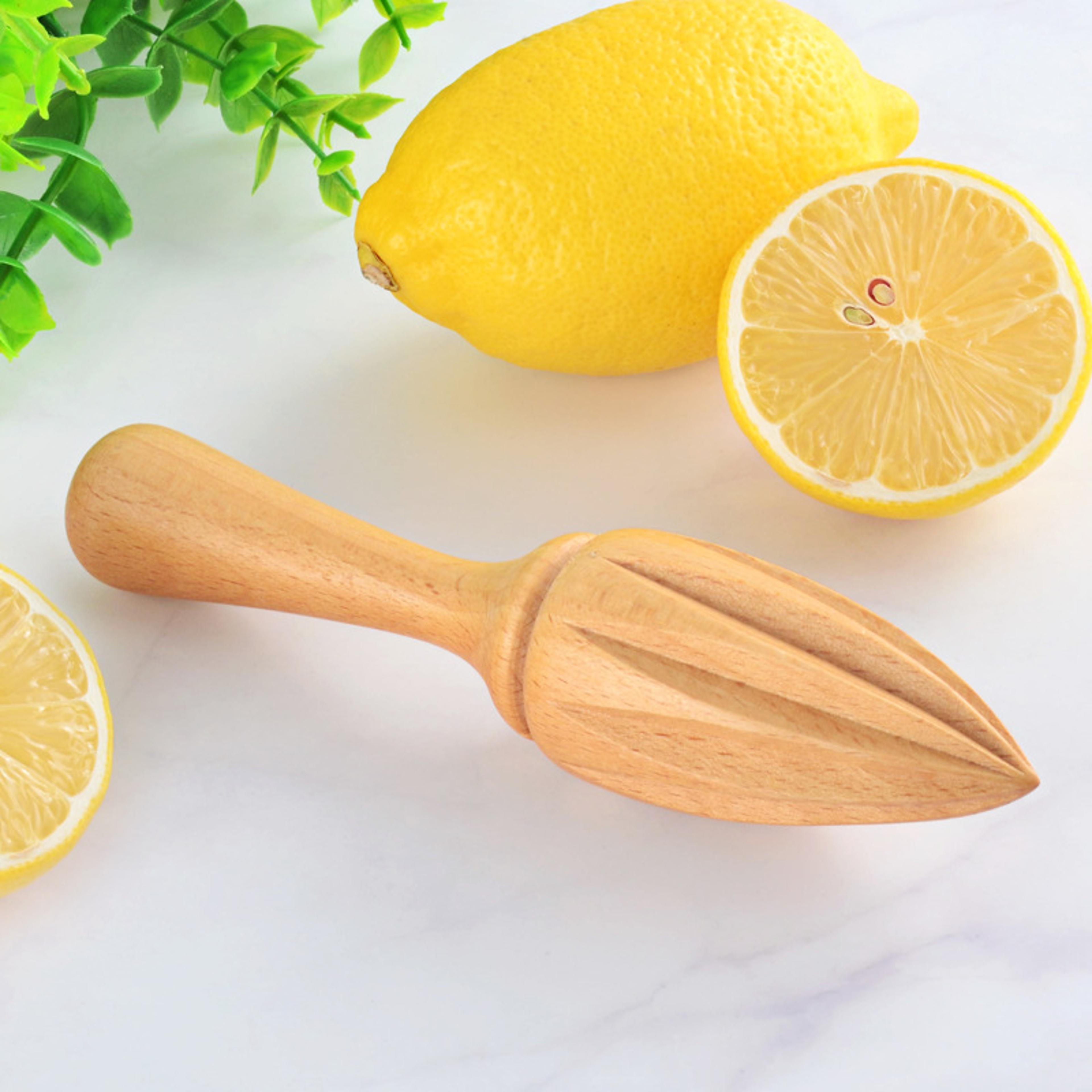 Premium Wood Citrus Reamer Handmade Lemon Juicer  Portable Citrus Squeezer 3