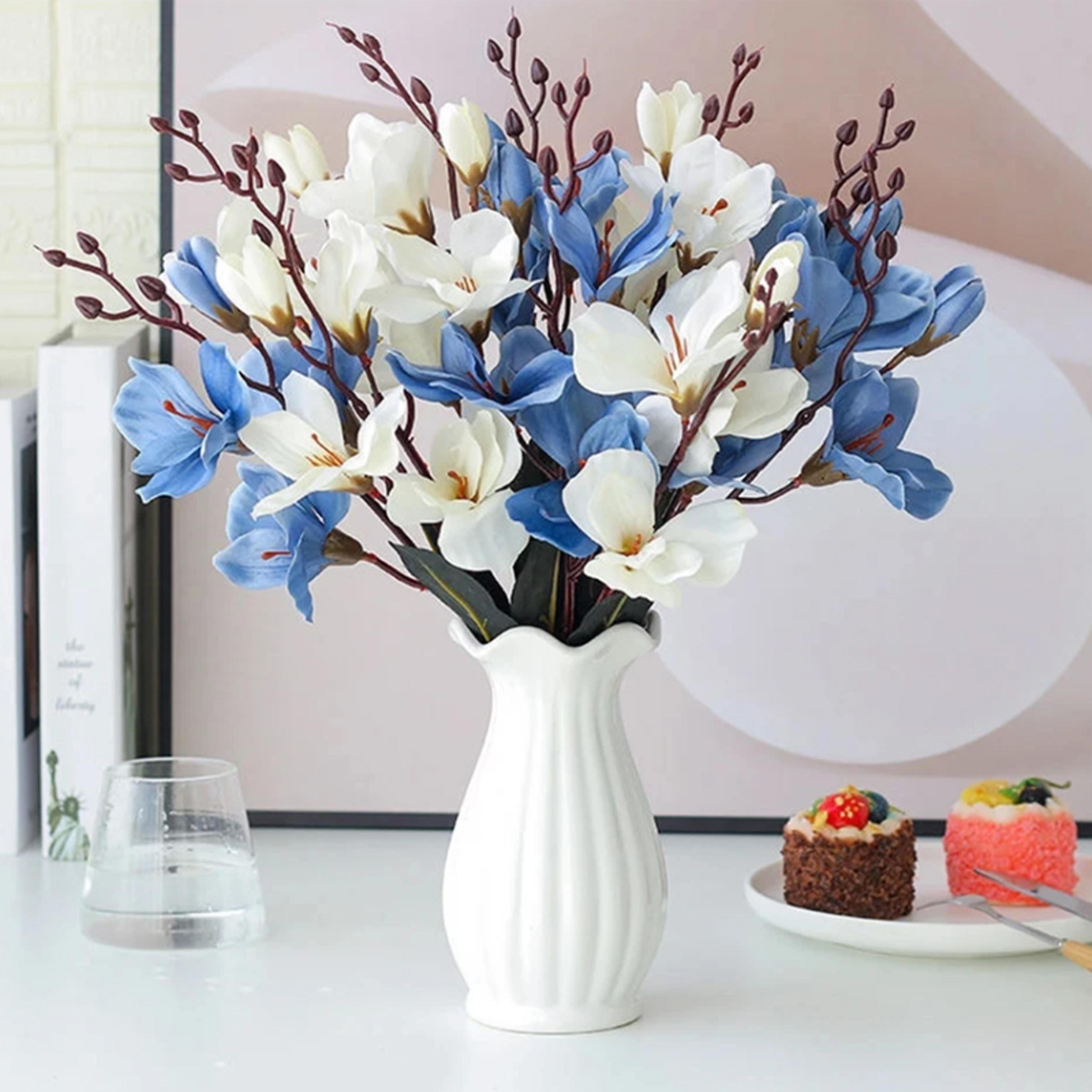 High Quality Artificial Flowers Autumn Magnolia Decoration Home Decor Flower Accessories 3