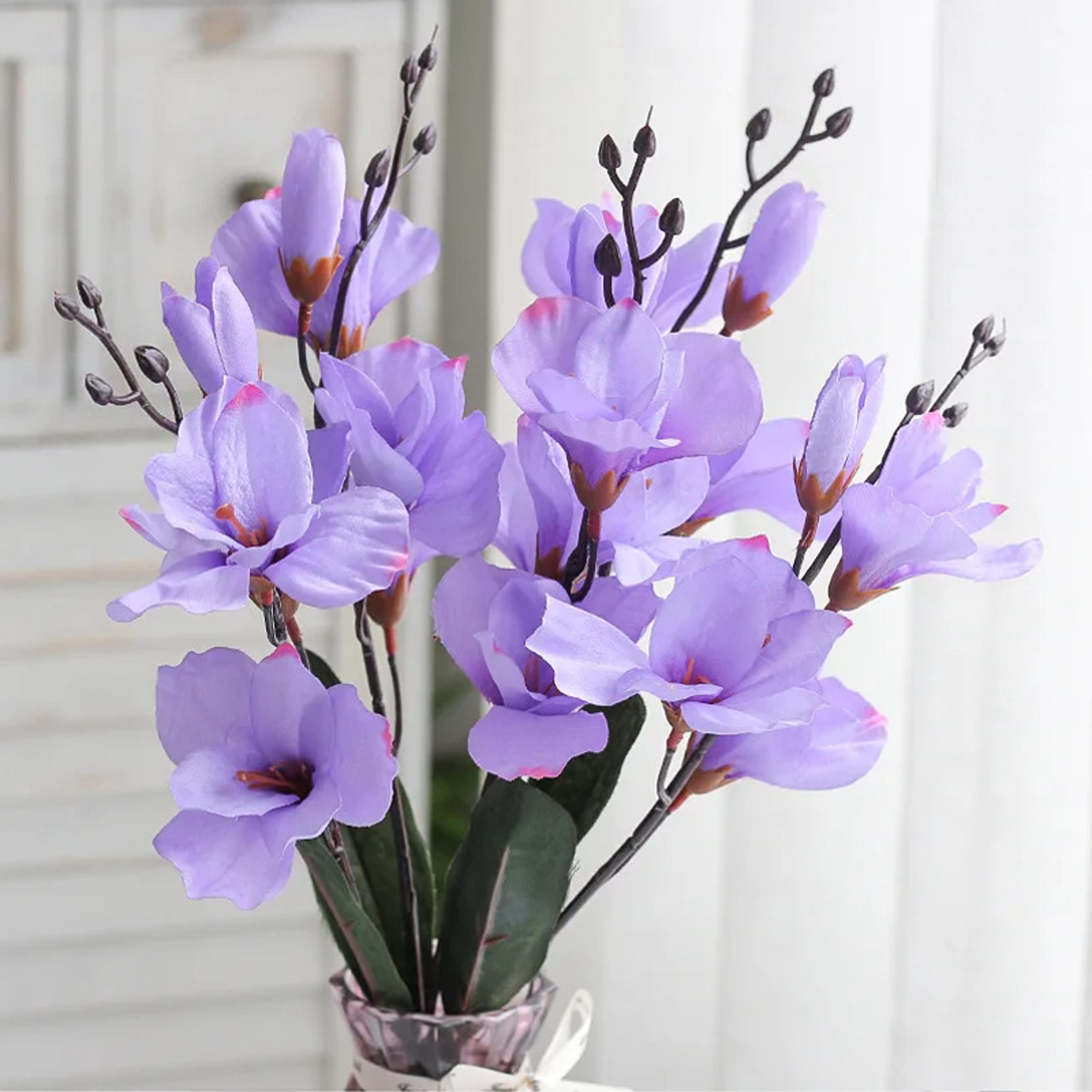 High Quality Artificial Flowers Autumn Magnolia Decoration Home Decor Flower Accessories 5