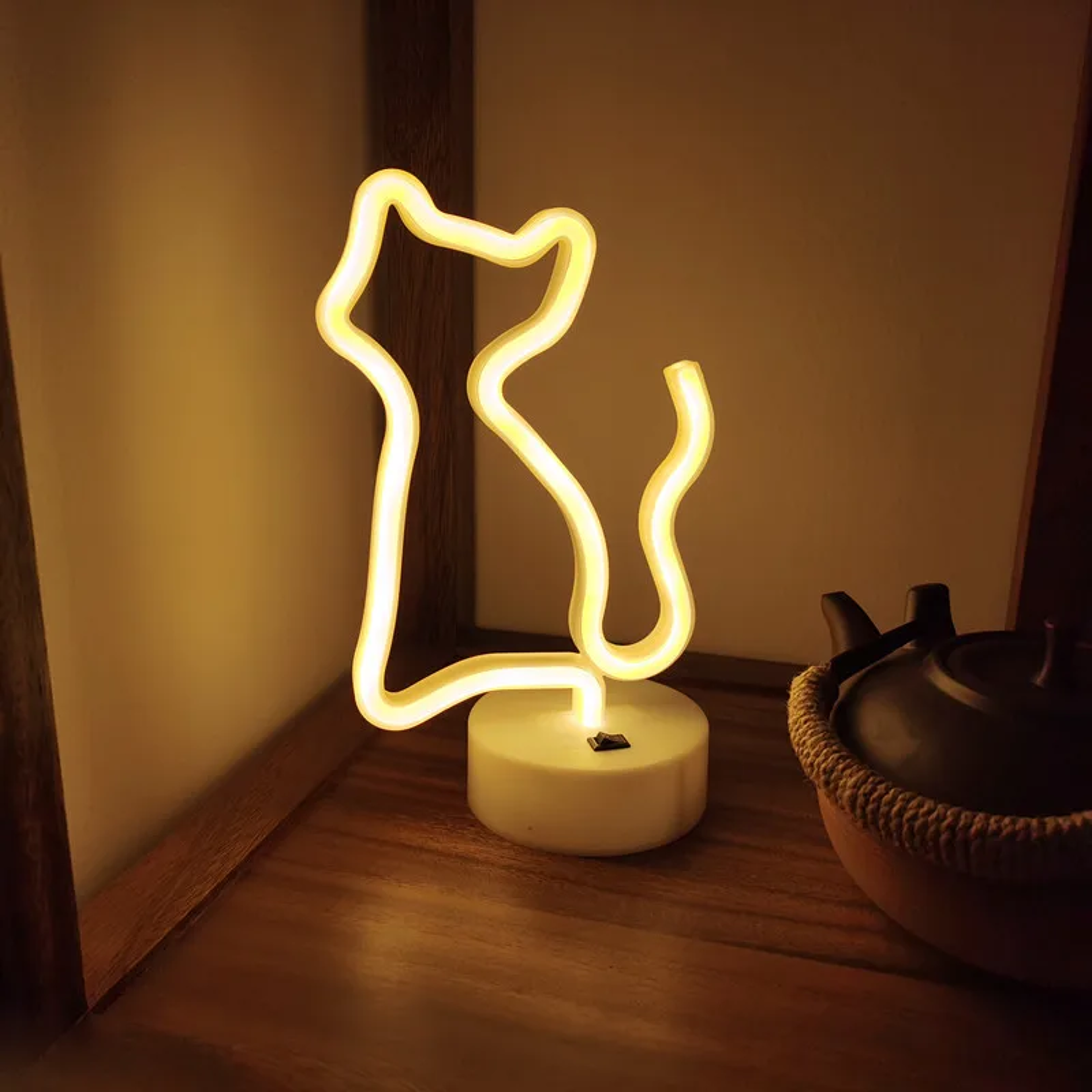 Cat Neon Light Sign USB And Battery Powered Animal Figure Lamp For Room Decor 6